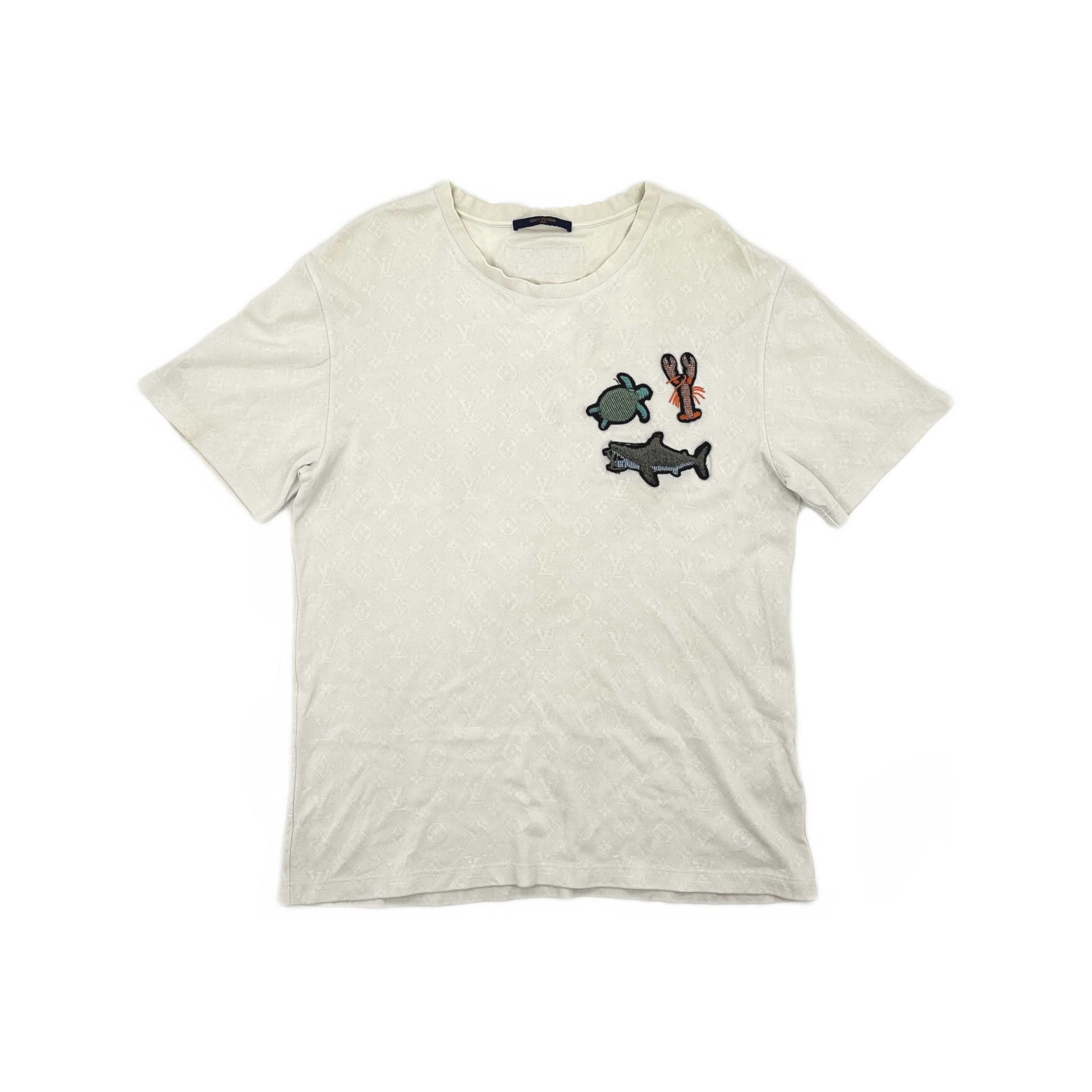 Louis Vuitton Louis Vuitton Beaded Monogram Patch T-Shirt XL Size US XL / EU 56 / 4 - 1 Thumbnail