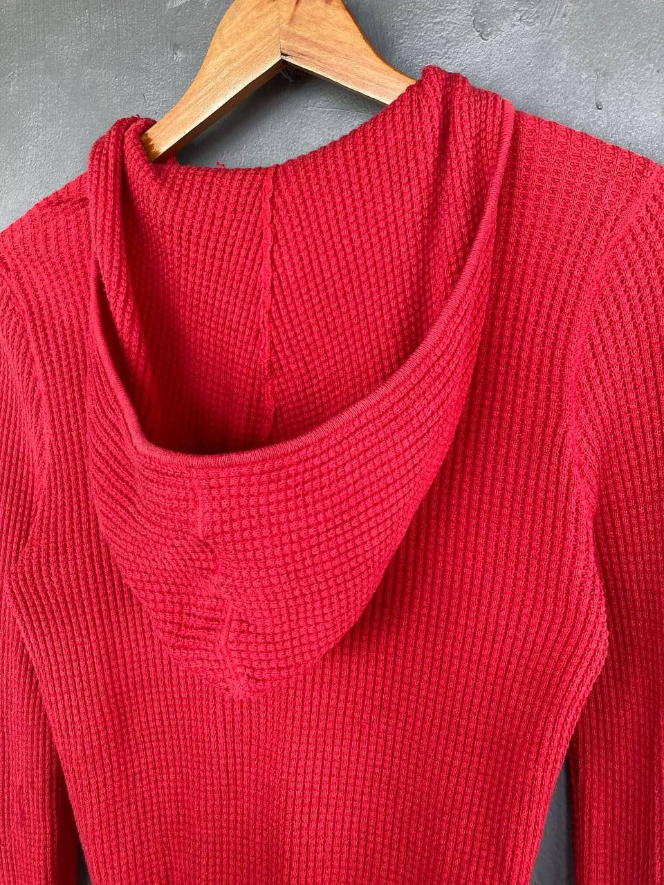 Ralph Lauren Y2k RL Polo Jeans Knitted Hoodie Size L / US 10 / IT 46 - 7 Thumbnail
