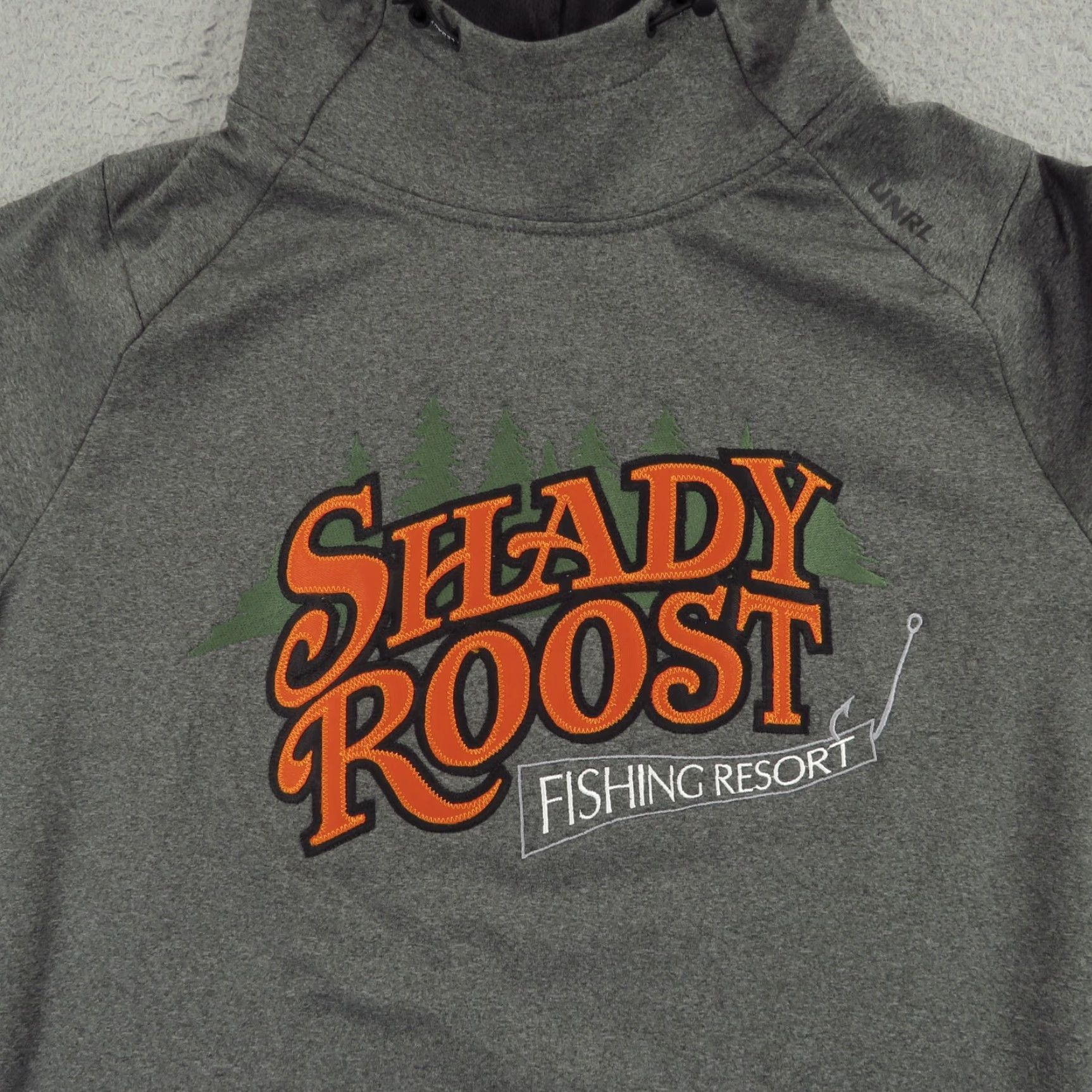 Vintage UNRL Hoodie Mens Medium Crossover Heather Grey Shady Roost Canada Canadian Hunt Shirt? Size US M / EU 48-50 / 2 - 3 Thumbnail