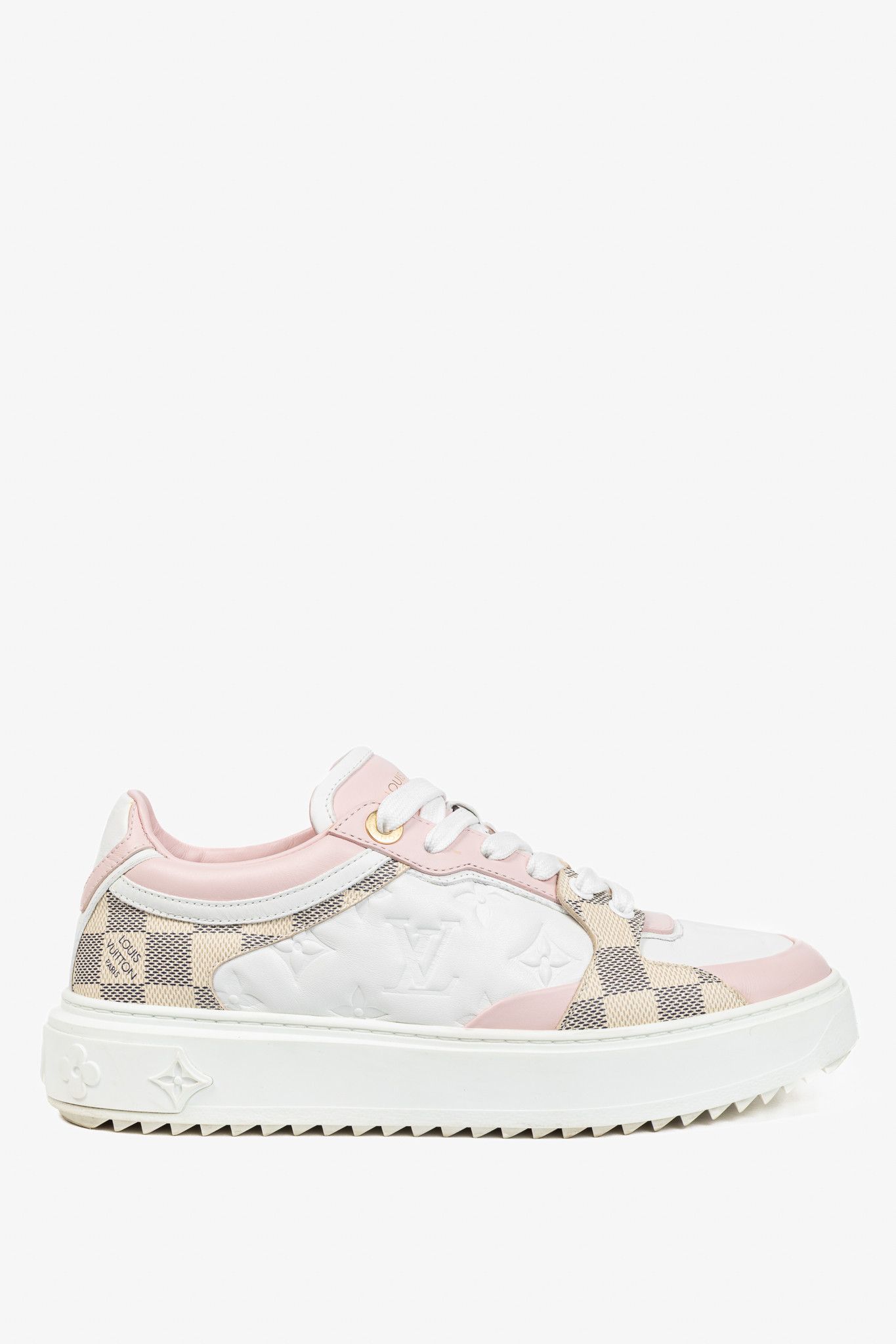 Louis Vuitton Time Out Embossed & Damier Azur Sneakers