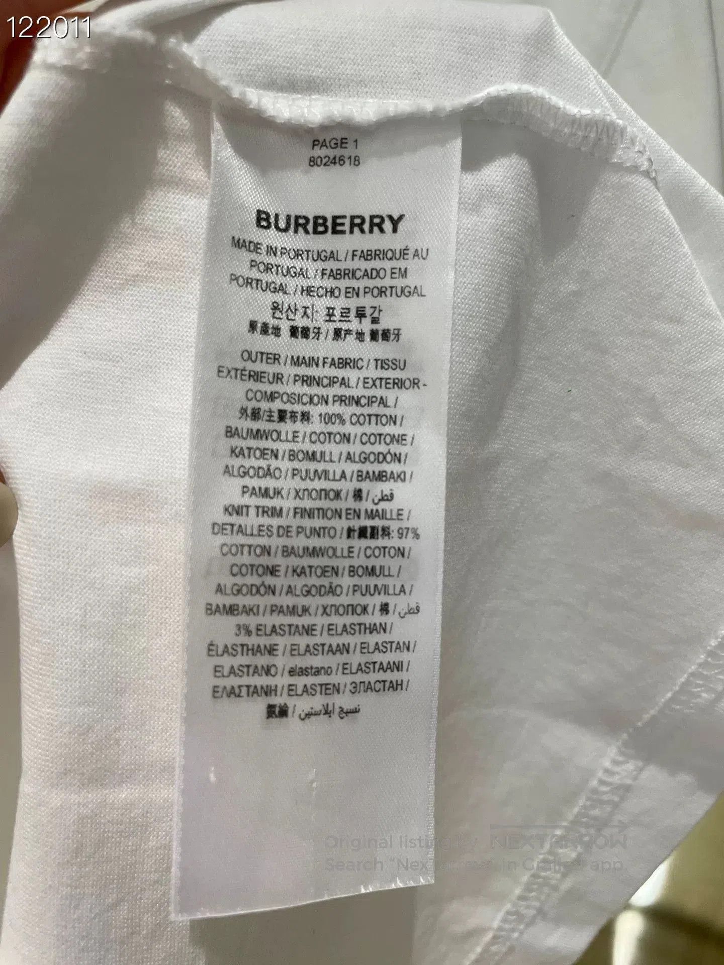 Burberry Burberry Women's White T. Size S / US 4 / IT 40 - 4 Thumbnail