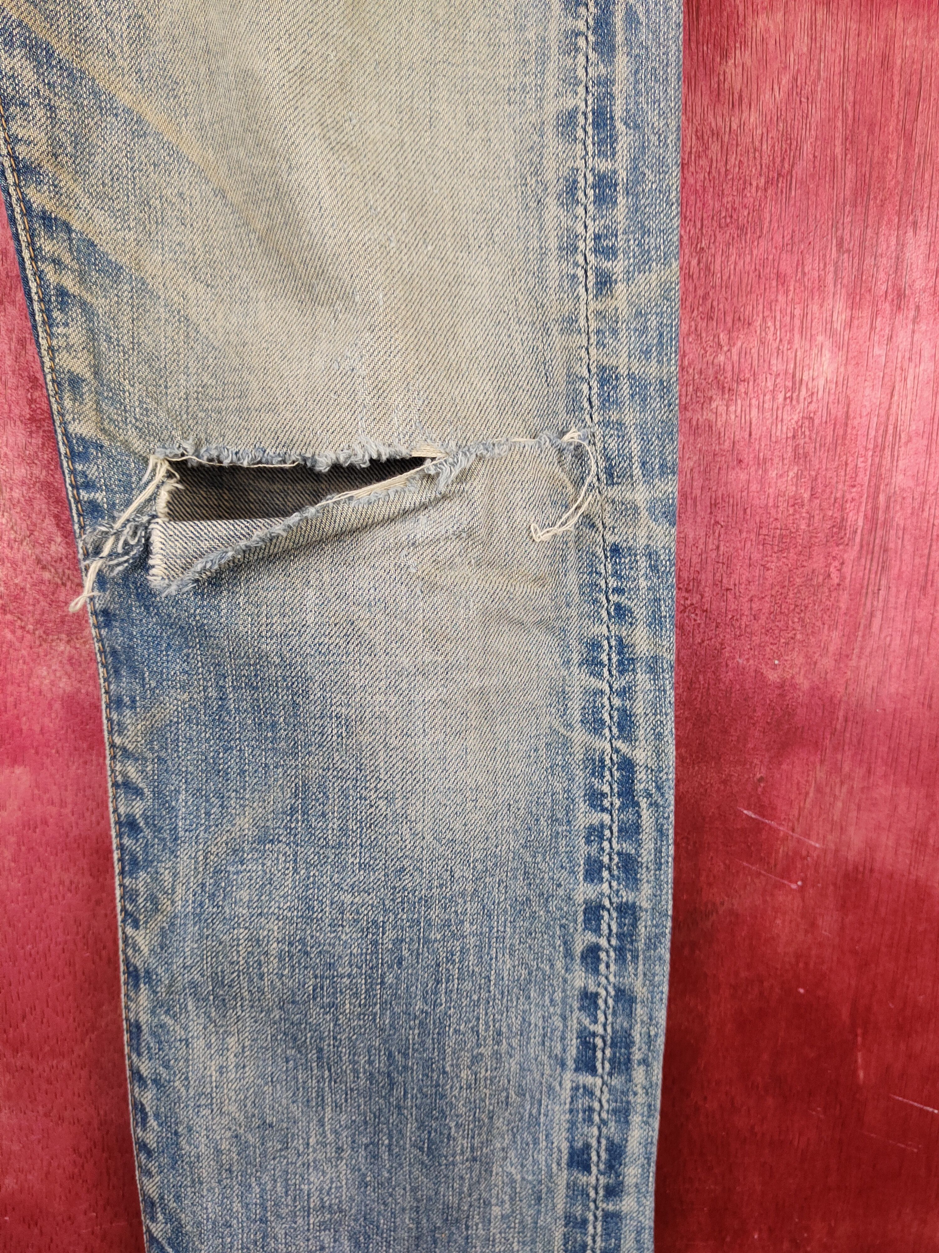 Johnbull John Bull Blue Faded Distressed Ripped Jeans #S1698DL Size US 30 / EU 46 - 7 Thumbnail