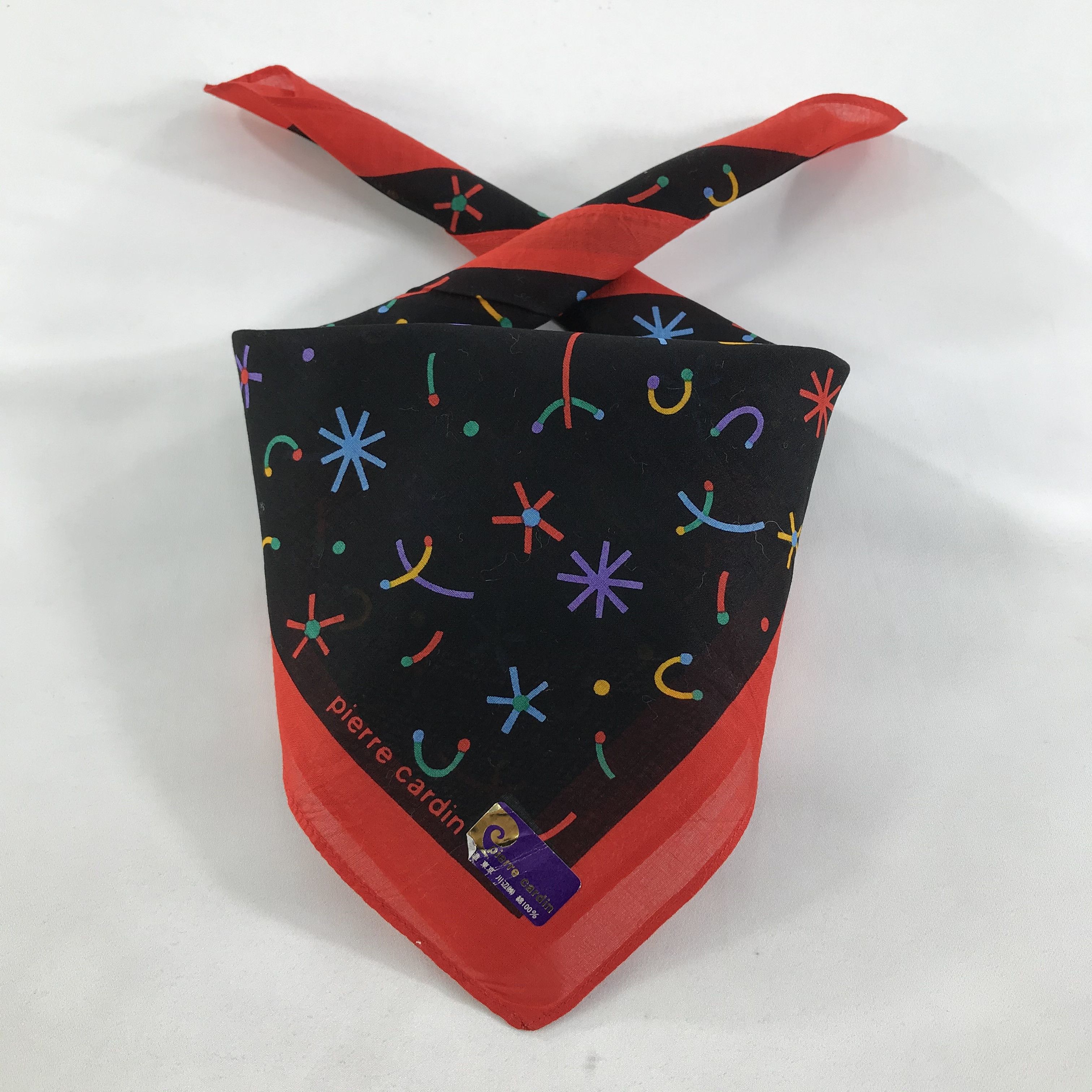Pierre Cardin × Vintage Pierre Cardin Bandana / Handkerchief / Neckerchief - S1479 Size ONE SIZE - 3 Thumbnail
