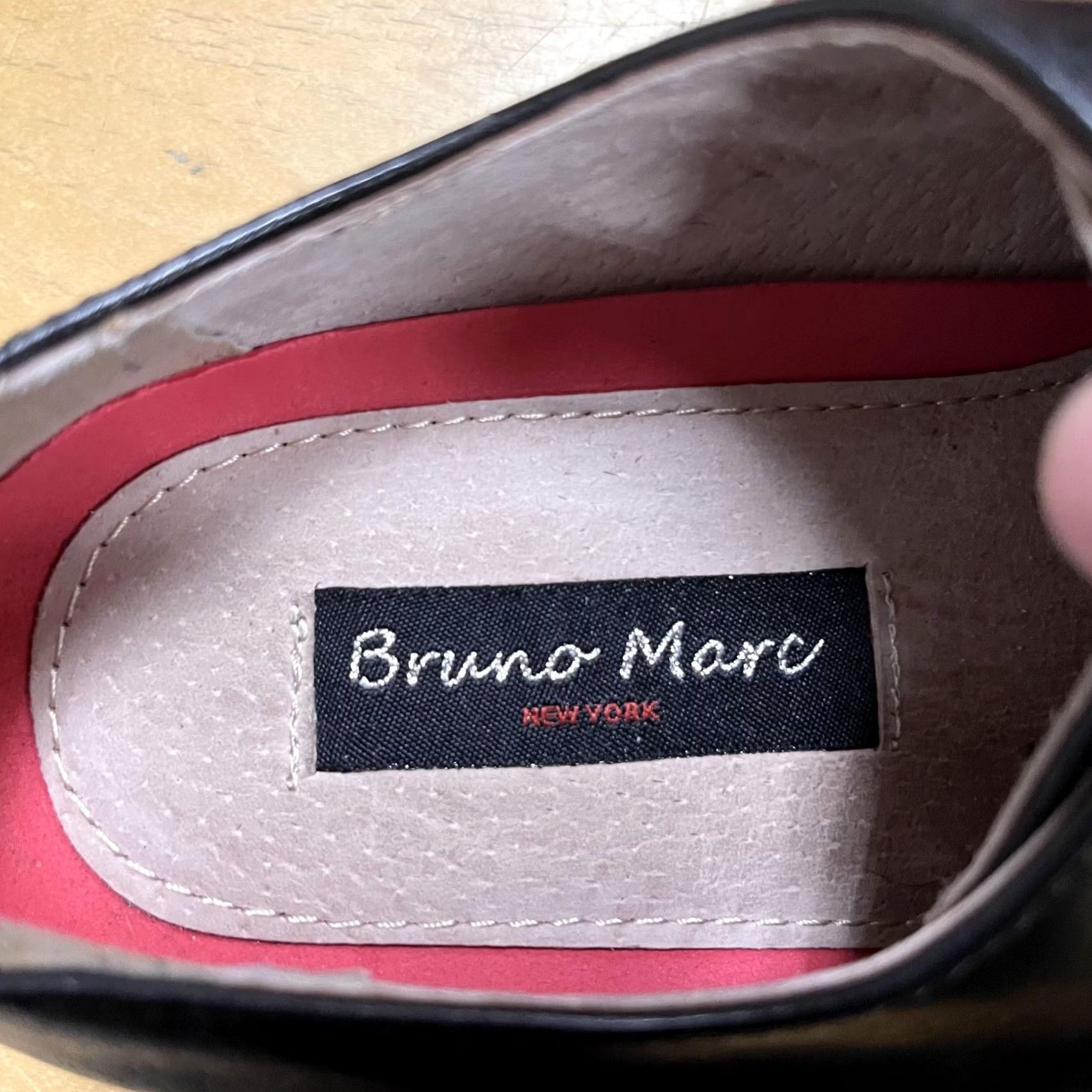 Marcs Bruno Marc Prince-6 Shoes Mens Size 6.5W Black Cap Toe Derby Dress Wide Oxford Size ONE SIZE - 5 Thumbnail