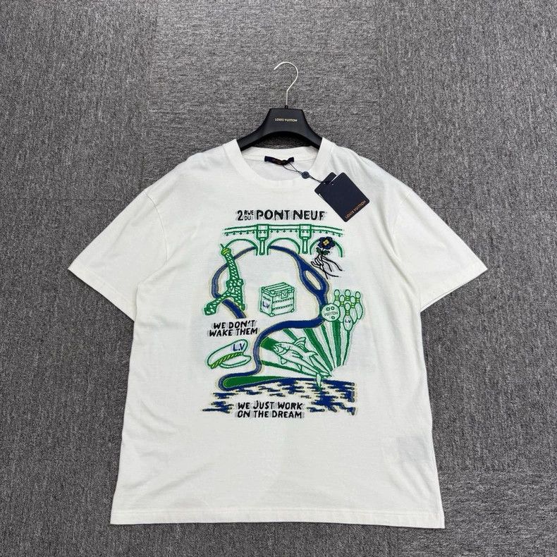 Louis Vuitton Louis Vuitton Embroidered jacquard short sleeves Size US L / EU 52-54 / 3 - 1 Thumbnail