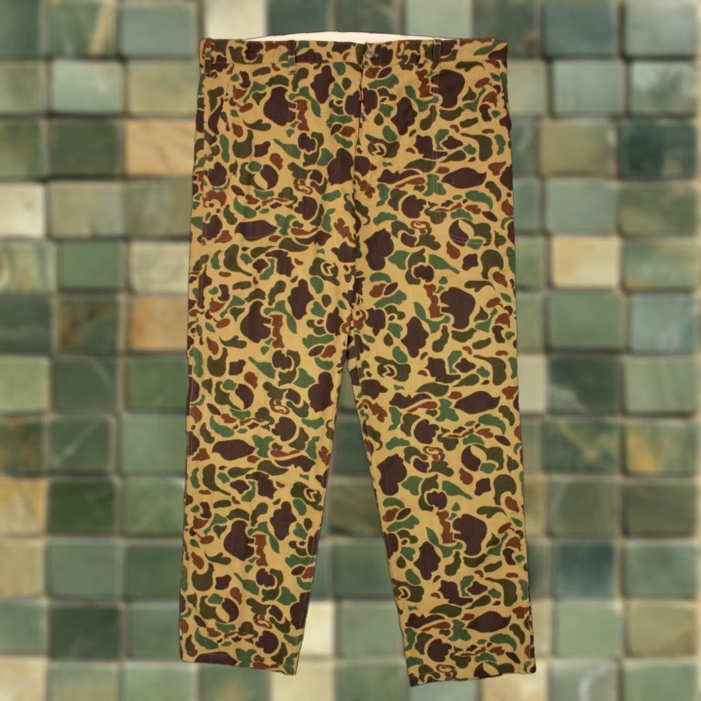 Vintage VINTAGE Men’s VTG 70s Duck Hunter Camo Pants XL 42x31.5 Cotton Green 1970s Mens Size US 42 / EU 58 - 1 Thumbnail
