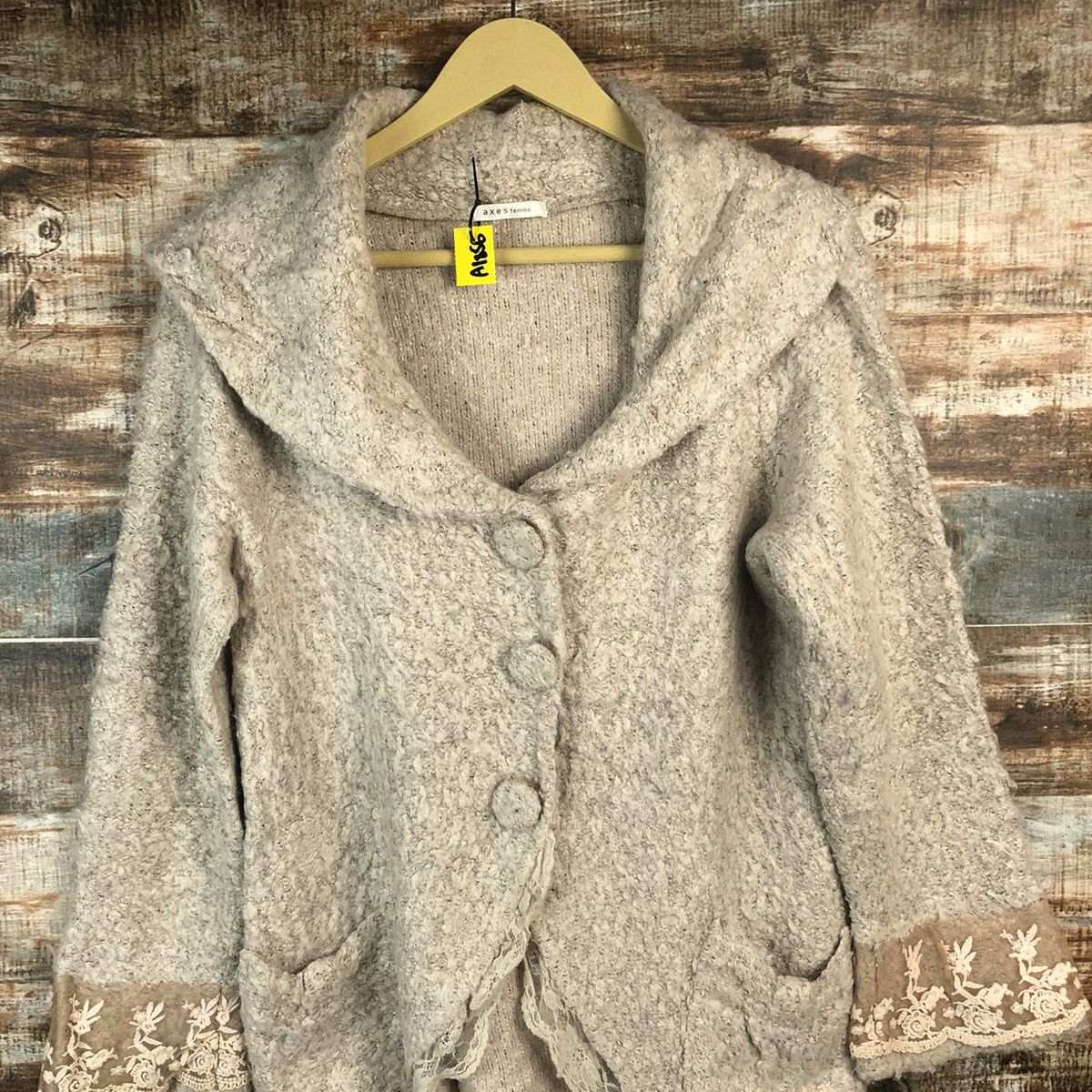Homespun Knitwear Axes Femme Brown Cardigan Knitwear #A1856 Size S / US 4 / IT 40 - 5 Thumbnail