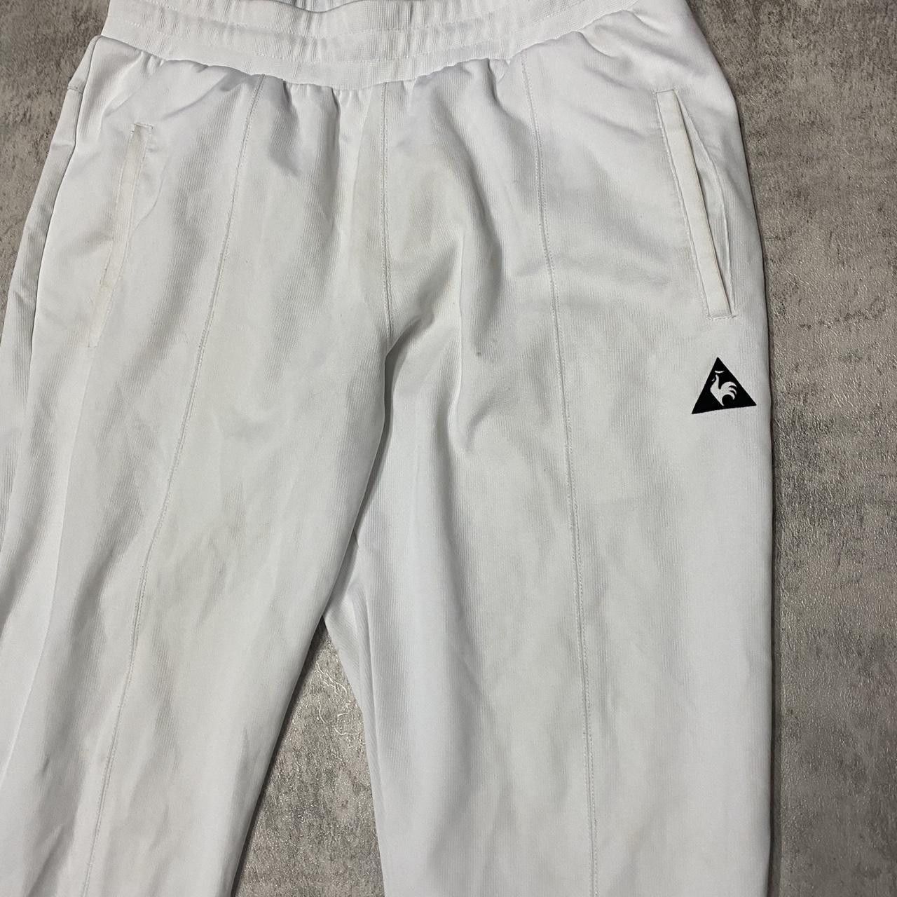 Le Coq Sportif White sweatpants Vintage hip hop sport train Size US 34 / EU 50 - 2 Thumbnail