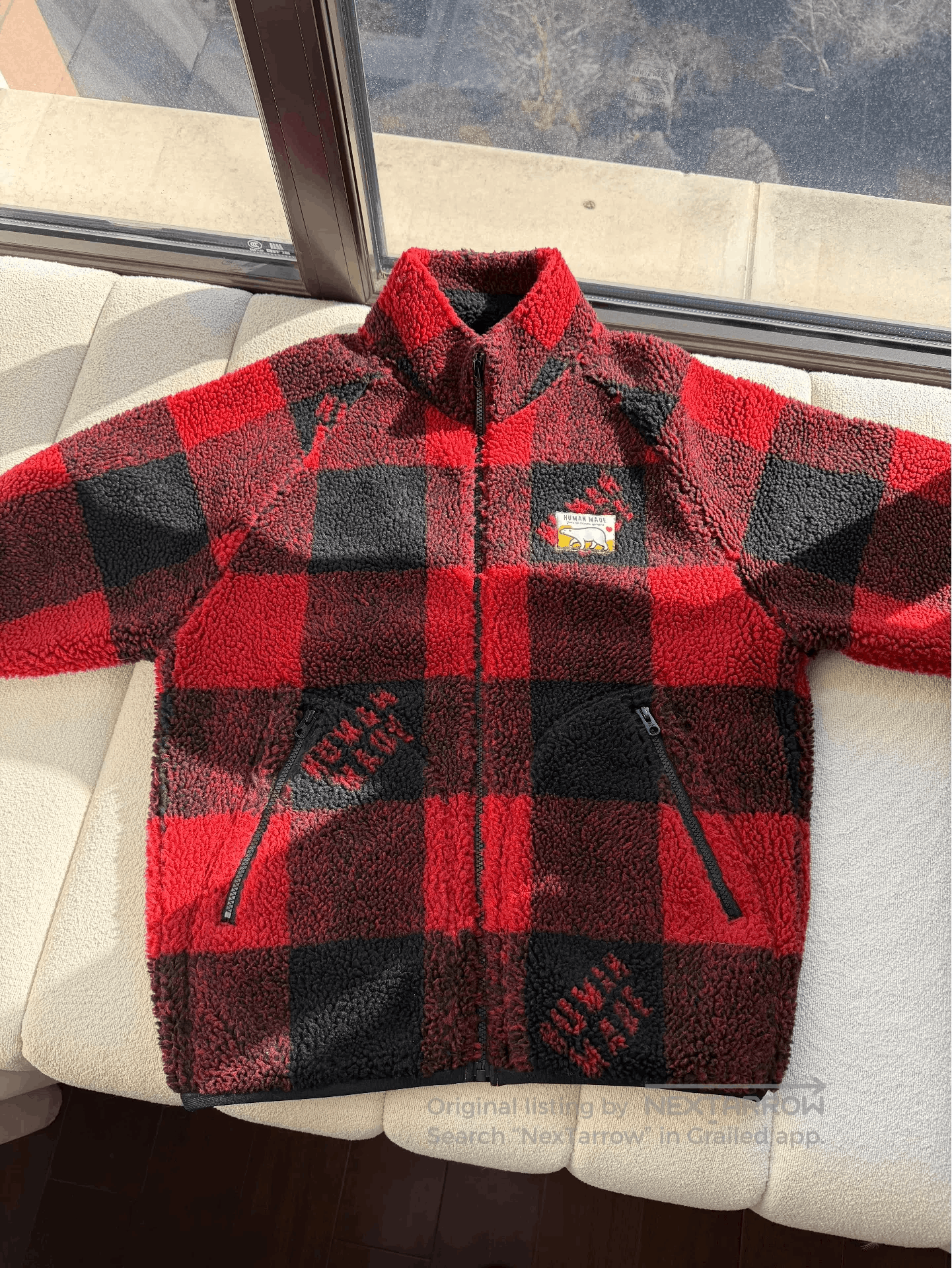 Human Made HUMAN MADE FW22 Polar Bear Plaid Fleece Jacket. Size US S / EU 44-46 / 1 - 2 Thumbnail