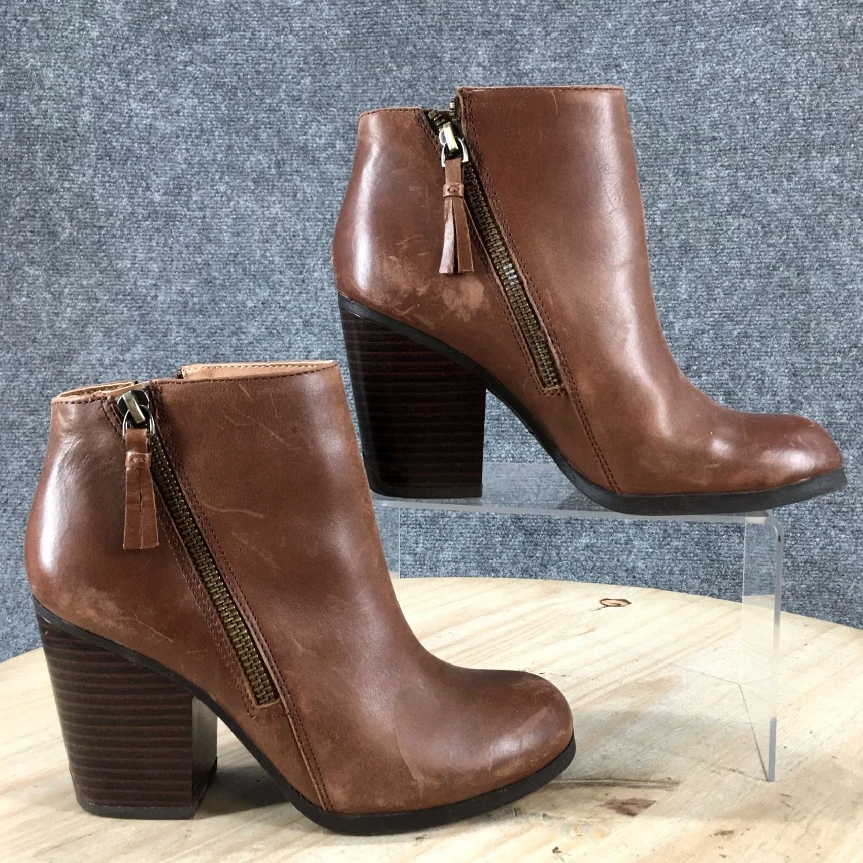 Kenneth Cole Kenneth Cole Reaction Boots Womens 6M Might Win Ankle Bootie Brown Leather Heels Size US 6 / IT 36 - 2 Thumbnail