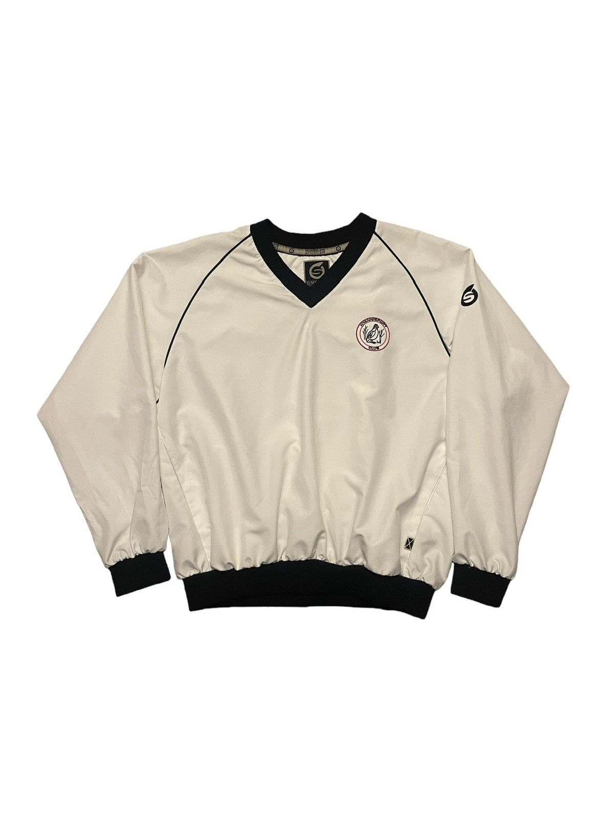 image of Sunderland Of Scotland V-Neck Sweater in White, Men's (Size Medium)