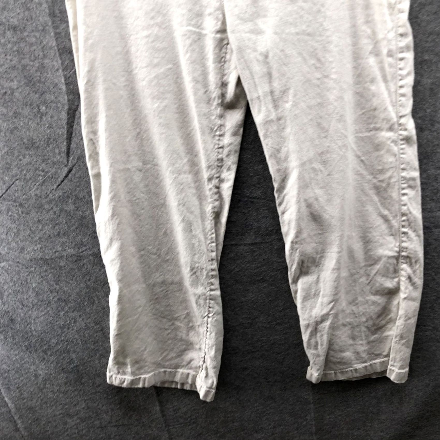 Nicole Miller Nicole Miller Linen Blend Pants Womens 8 Light Beige Straight Leg Relaxed Dress Pants Womens 8 Beige Straight Leg Relaxed Nicole Miller Size 30" / US 8 / IT 44 - 4 Thumbnail