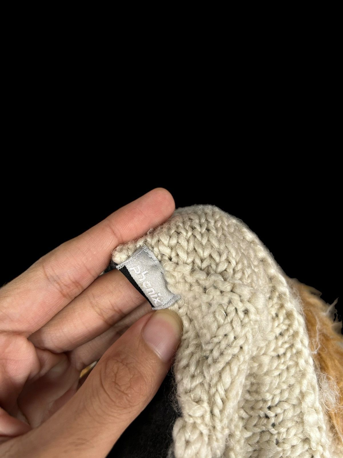 Japanese Brand × Kapital × Vintage Japanese Brand phenix Rare knitt Mohair Mohawk Beanie Hats🎌☠️ Size ONE SIZE - 4 Thumbnail