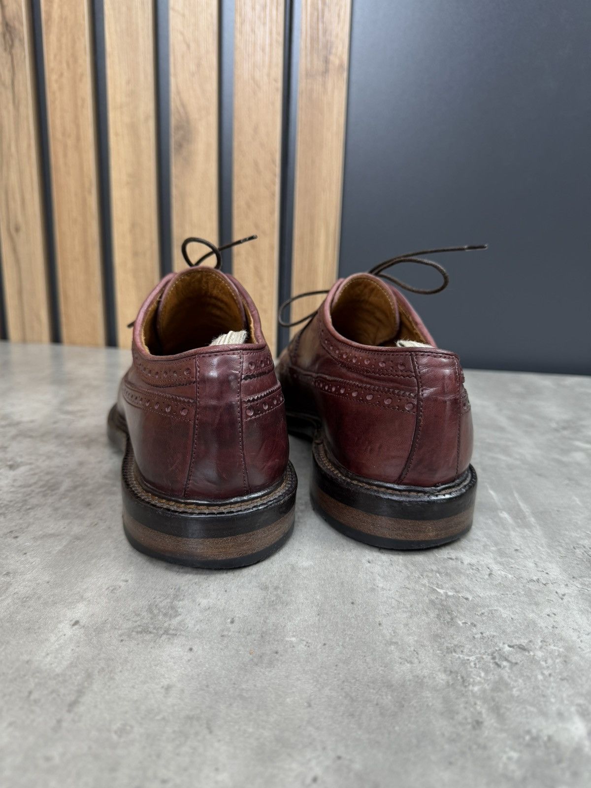 Officine Creative Officine Creative Wingtip Brogue Derby Shoes Burgundy Size US 8 / EU 41 - 4 Thumbnail