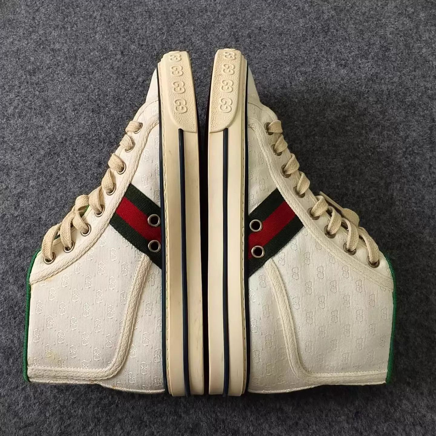Gucci GUCCI Tennis 1977 White All Over Print Sneaker Size US 6 / IT 36 - 2 Thumbnail