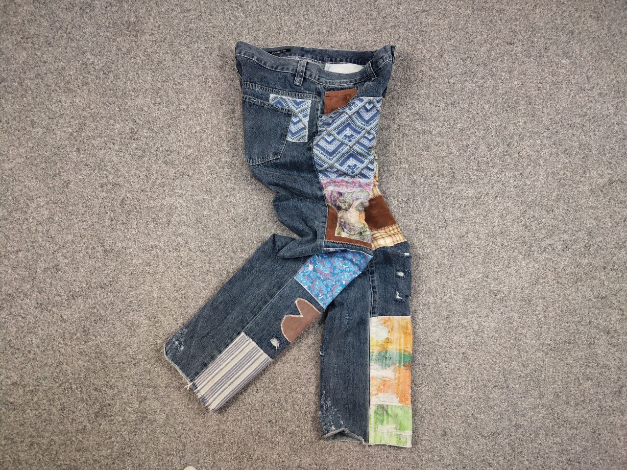 Jaded London × Vintage Vintage Japan Style Jaded london patchwork Denim Jeans Size US 34 / EU 50 - 5 Thumbnail