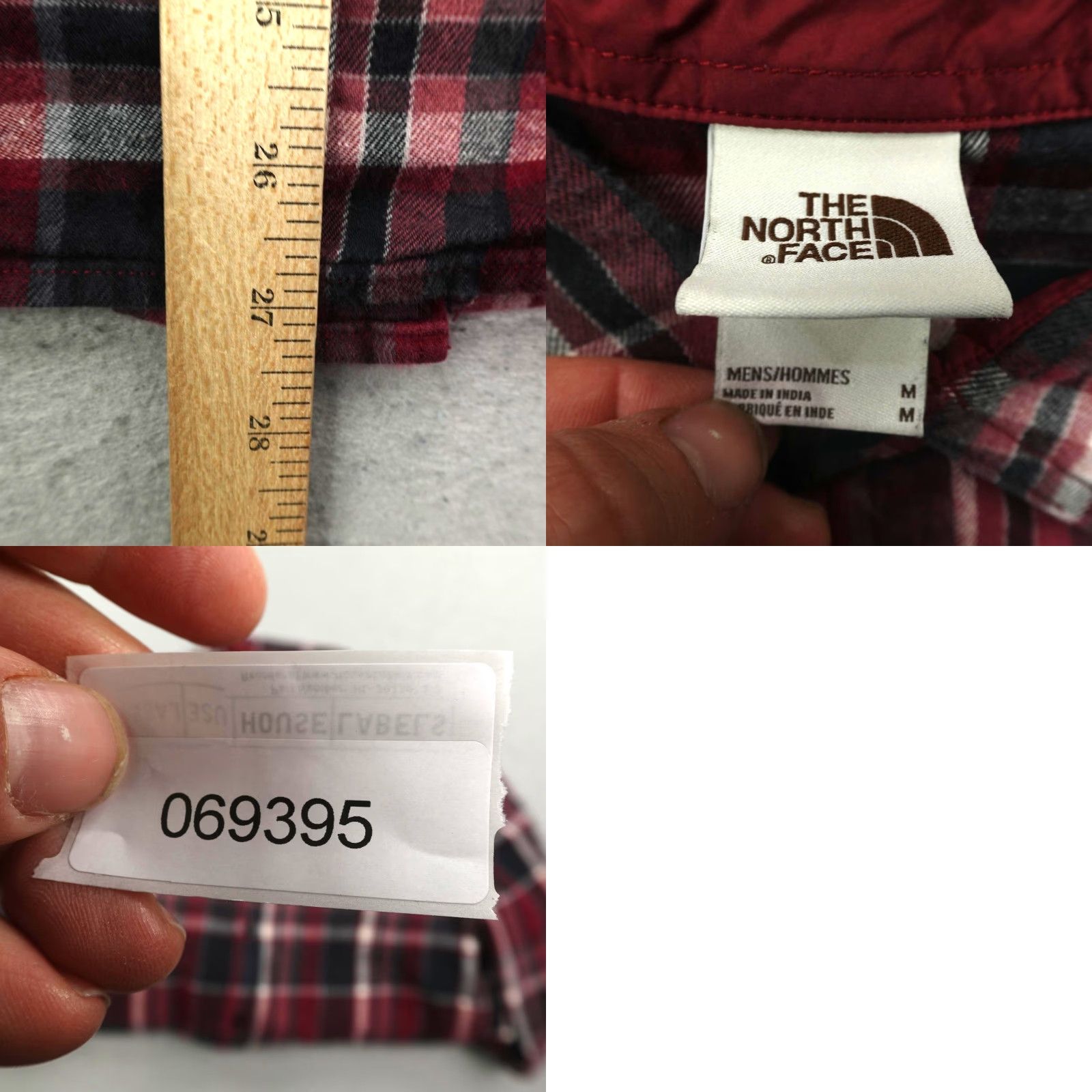 The North Face The North Face Shirt Mens M Red Plaid Flannel Button-Up Casual Work Hiking" Size US M / EU 48-50 / 2 - 8 Thumbnail