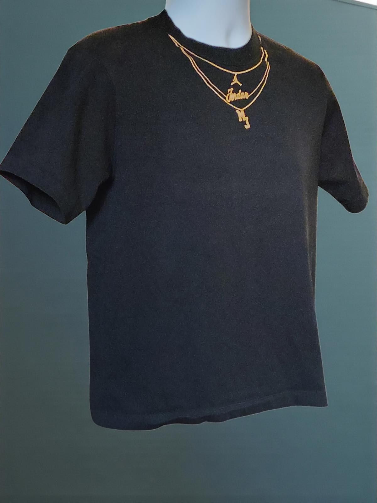 Jordan Brand Michael Jordan Tribute Tee with Custom Gold Chain Design Size US M / EU 48-50 / 2 - 3 Thumbnail