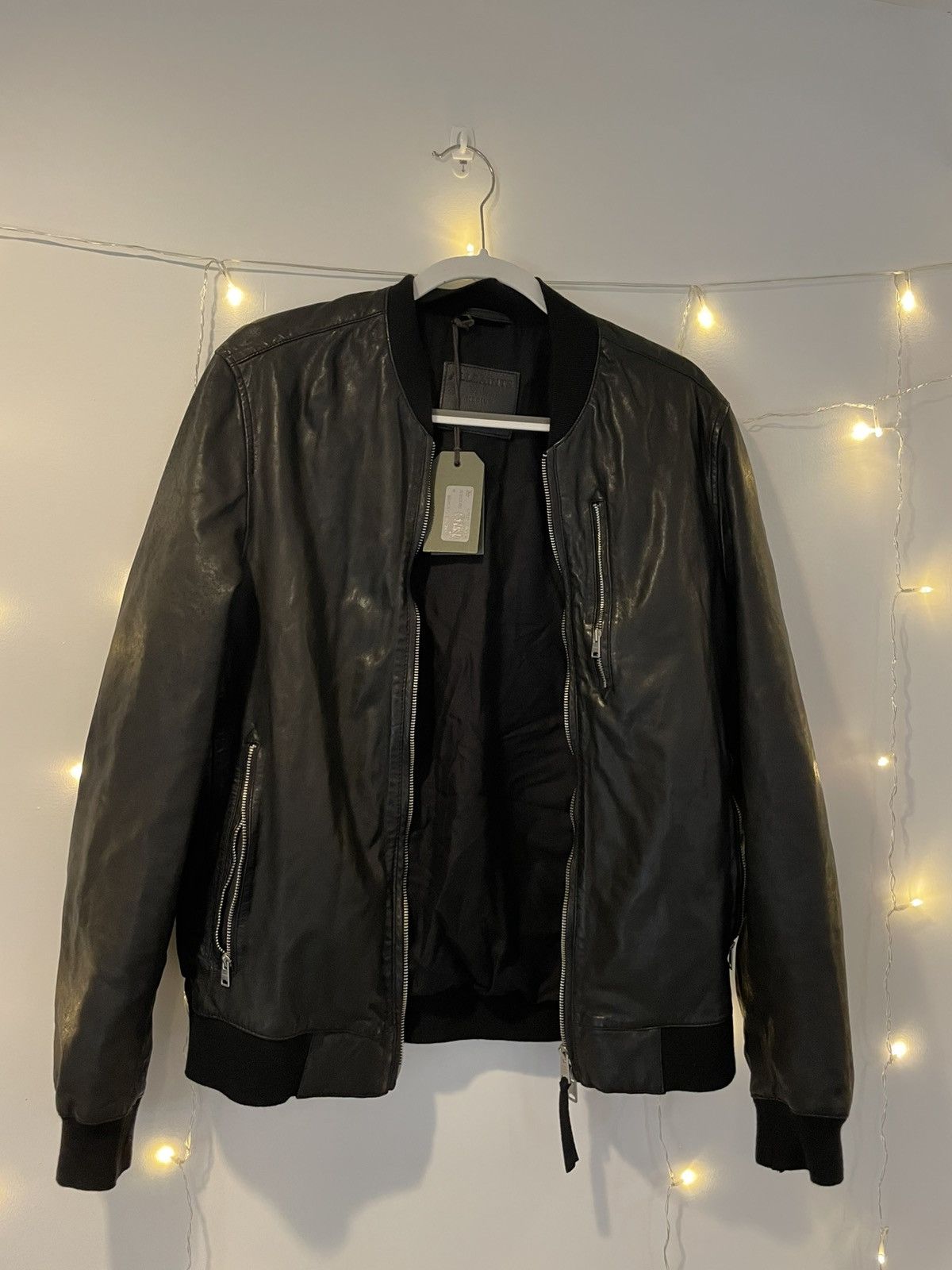 Allsaints Black Allsaints leather jacket Size US M / EU 48-50 / 2 - 1 Thumbnail
