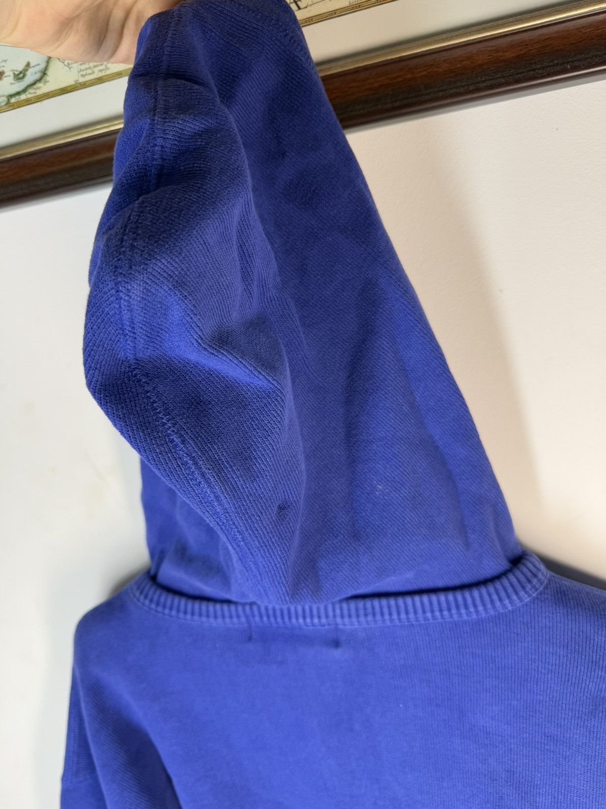Yves Saint Laurent Big Logo YSL Hoodie Sweatshirt Rare Sweater Blue Navy 90s Size US L / EU 52-54 / 3 - 14 Thumbnail