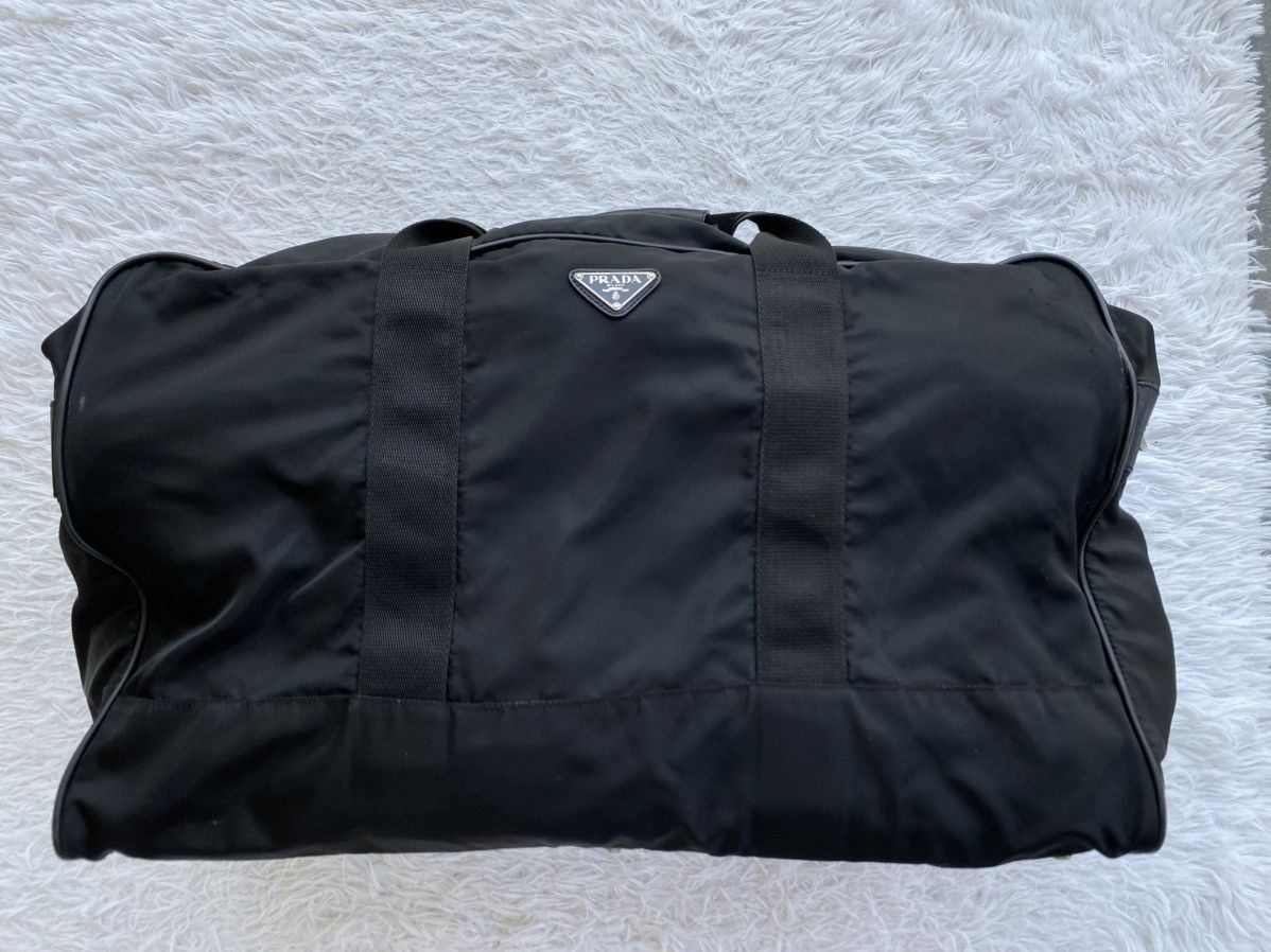 Prada PRADA Duffle Travel Carry Handbag Shoulder Bag Black Nylon Size ONE SIZE - 8 Thumbnail