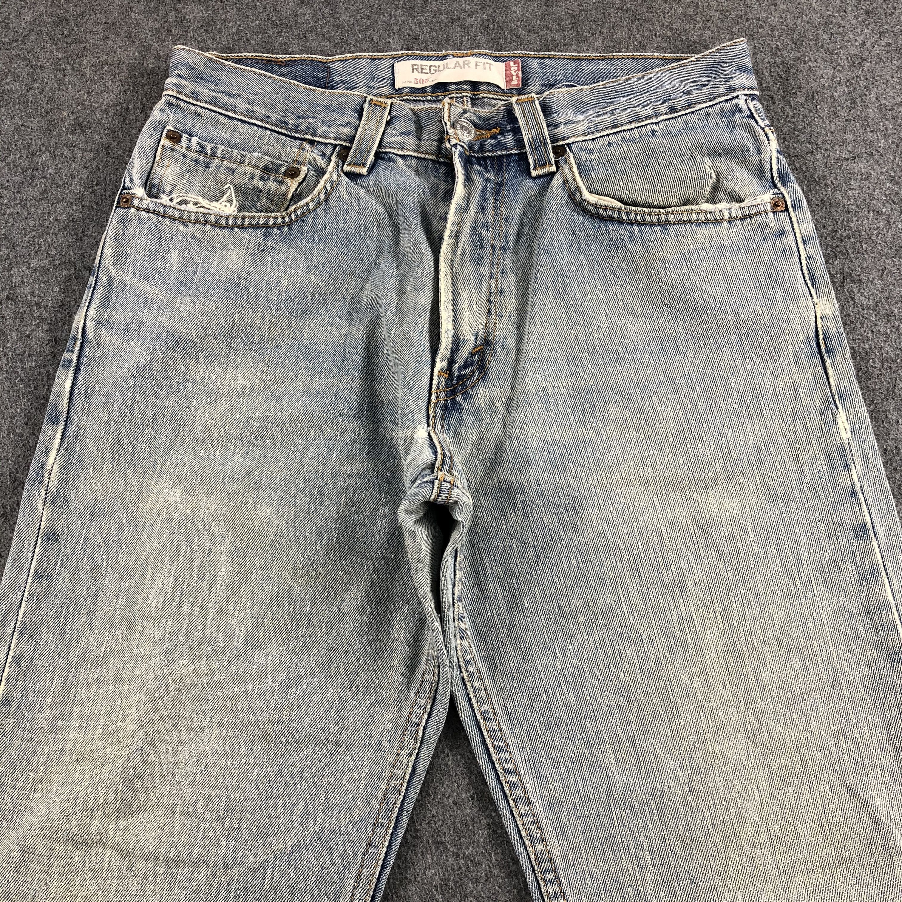 Levi's Vintage Light Wash Levis 505 Jeans-J1714 Size US 32 / EU 48 - 3 Thumbnail