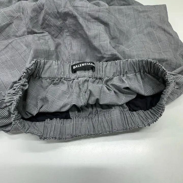 Balenciaga Balenciaga Balenciaga Gray Check WideLeg Casual Pants -250 Size US 44 / EU 60 - 6 Thumbnail