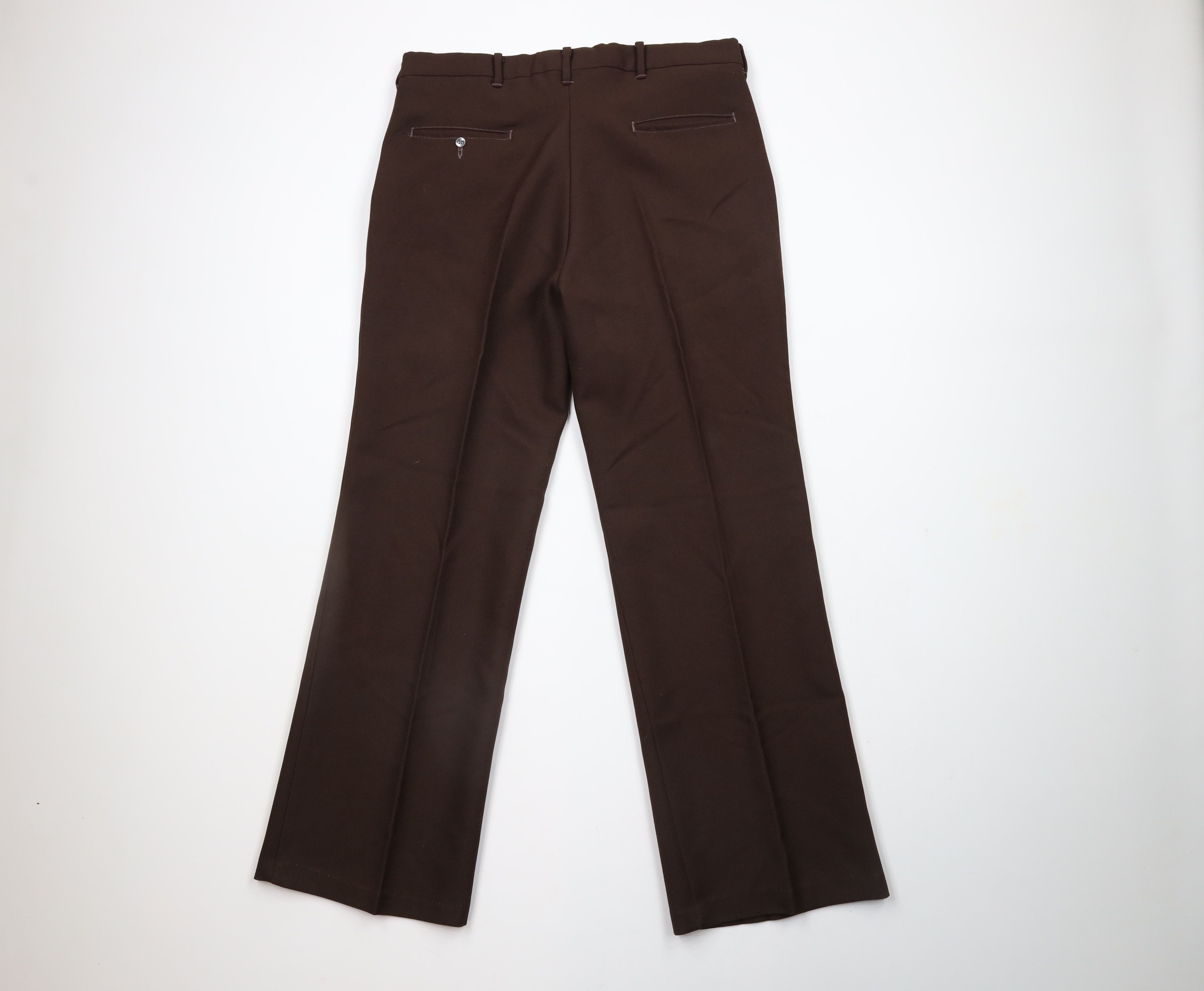 Vintage Vintage 70s Streetwear Bell Bottoms Chino Pants Brown USA Size US 34 / EU 50 - 7 Thumbnail