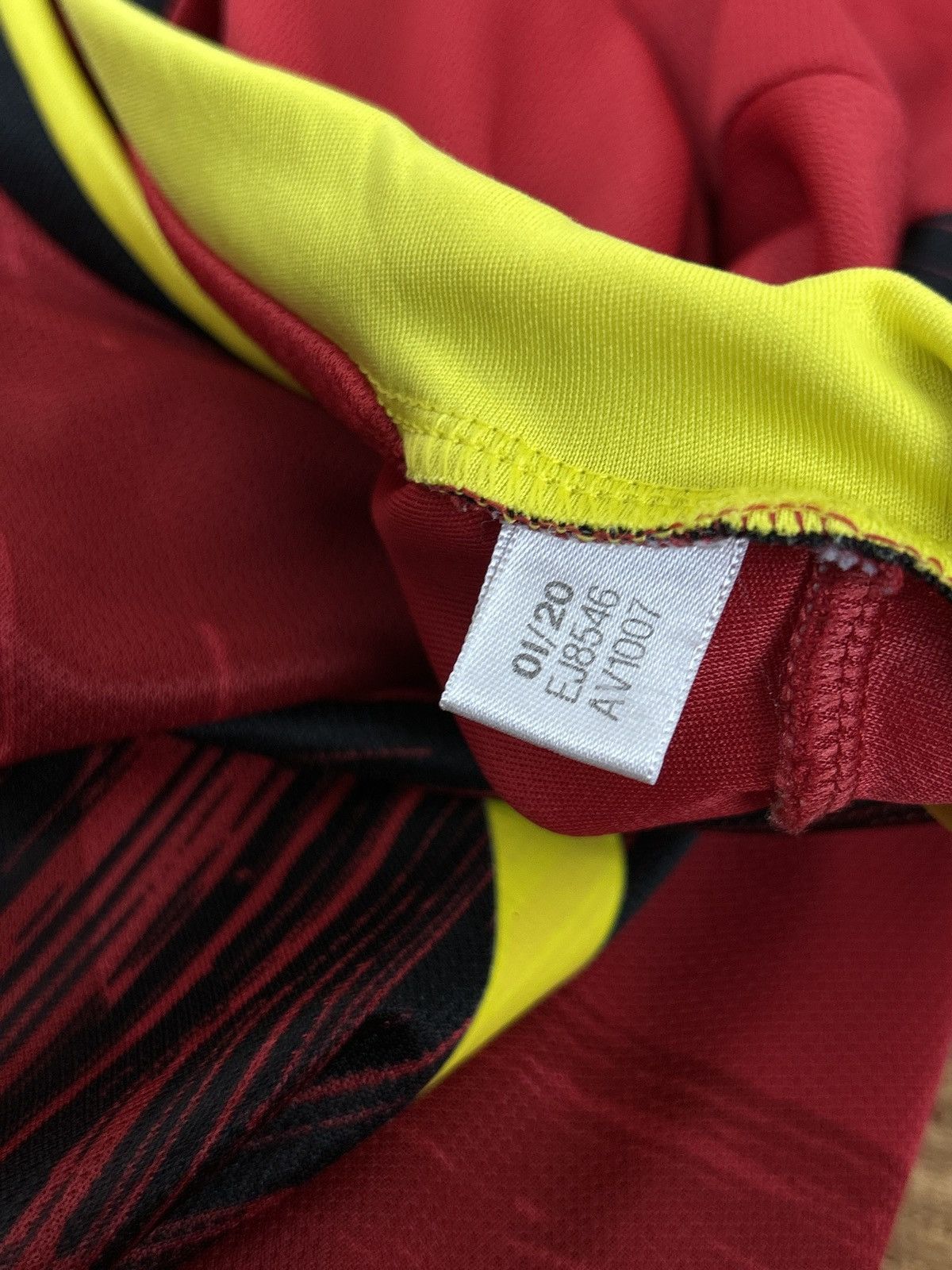 Adidas Adidas Belgium #7 De Bruyne Soccer Jersey In Red/Black Size US S / EU 44-46 / 1 - 10 Thumbnail