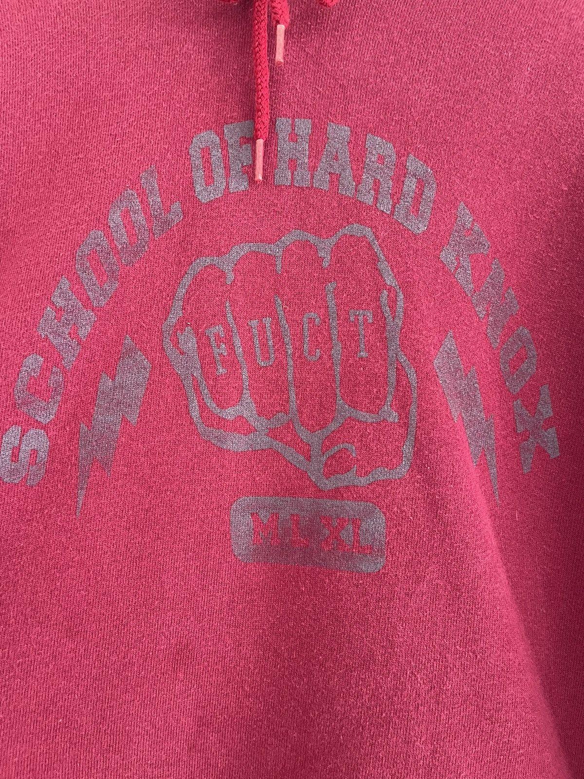 FUCT Vintage Fuct School of Hard Knox SOHK Maroon Hoodie Size US L / EU 52-54 / 3 - 3 Thumbnail