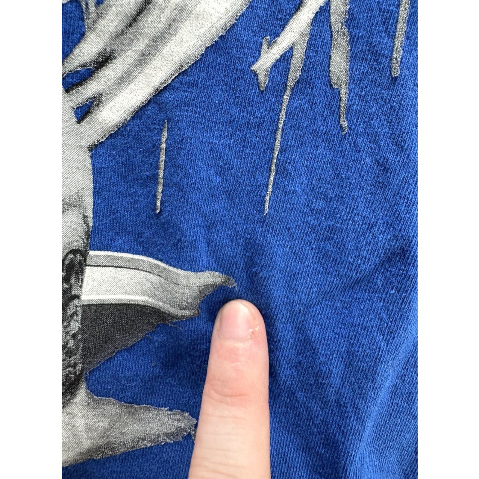 Vintage VINTAGE Biggy Threads Shirt Mens 2XL Blue Angel Guns Graphic Bandana Urban Tee XXL Mens Size US XXL / EU 58 / 5 - 3 Thumbnail