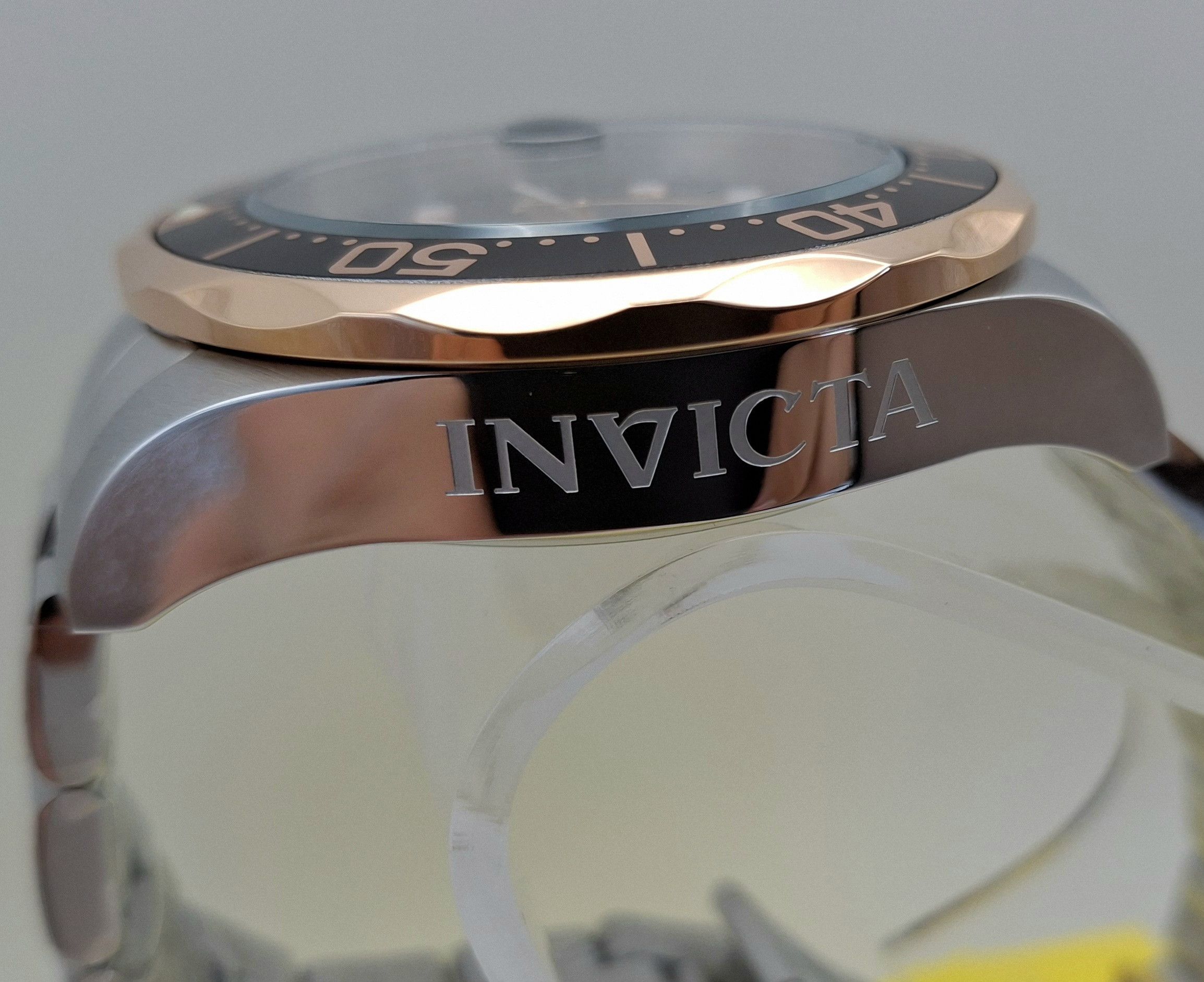 Invicta Invicta Grand Diver 12567 47mm Rose Gold Steel Watch NEW Size 46 - 6 Thumbnail