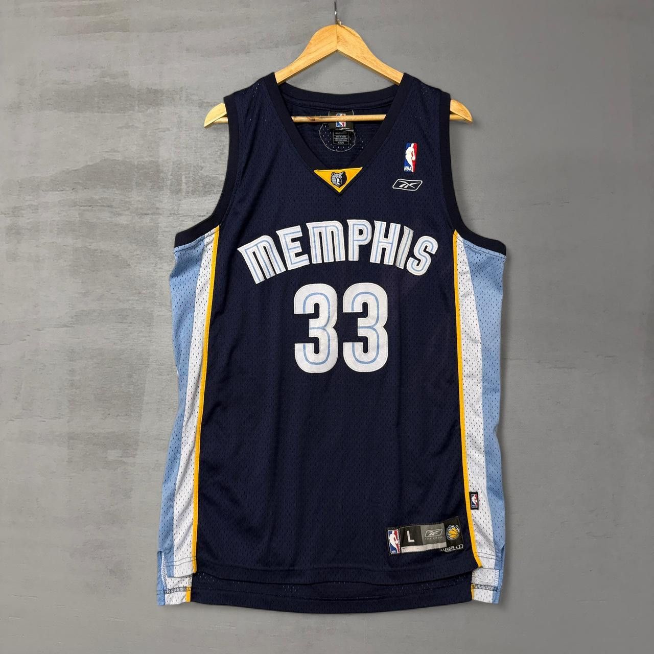 Reebok Memphis Grizzlies Mike Miller Reebok STITCHED Jersey Large Size US L / EU 52-54 / 3 - 1 Thumbnail