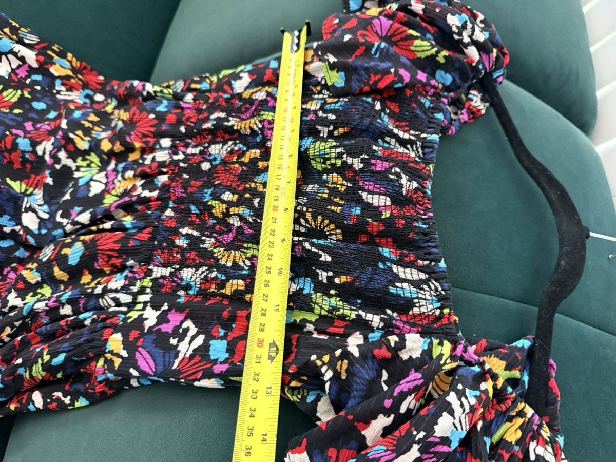Tanya Taylor TANYA TAYLOR 100% Silk Floral Maxi Dress XS Smocked Waist Size XS / US 0-2 / IT 36-38 - 9 Thumbnail
