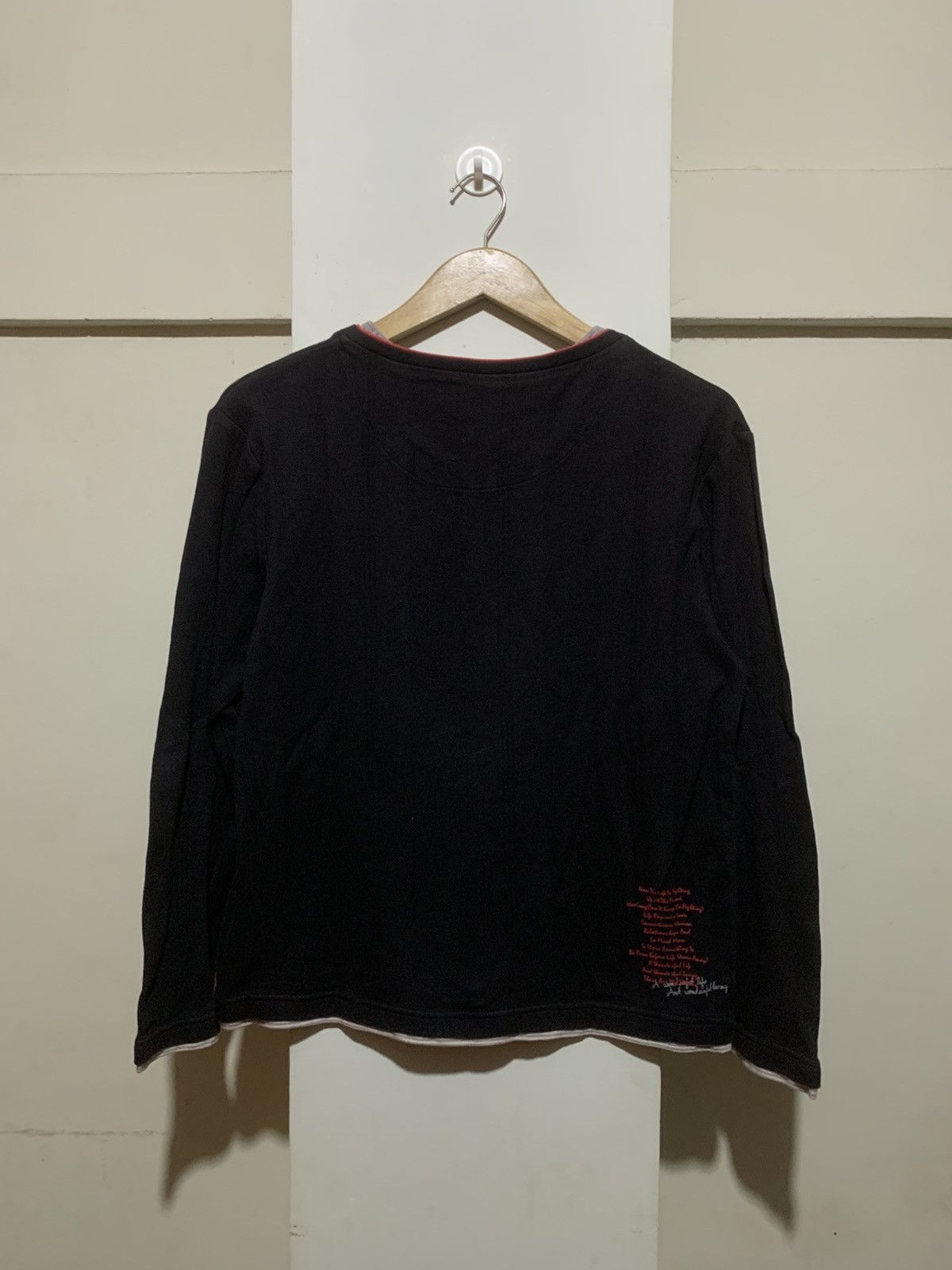 If Six Was Nine Japanese Excuse Poem DoubleLayer LongSleeve Rock Punk Style Size US M / EU 48-50 / 2 - 11 Thumbnail