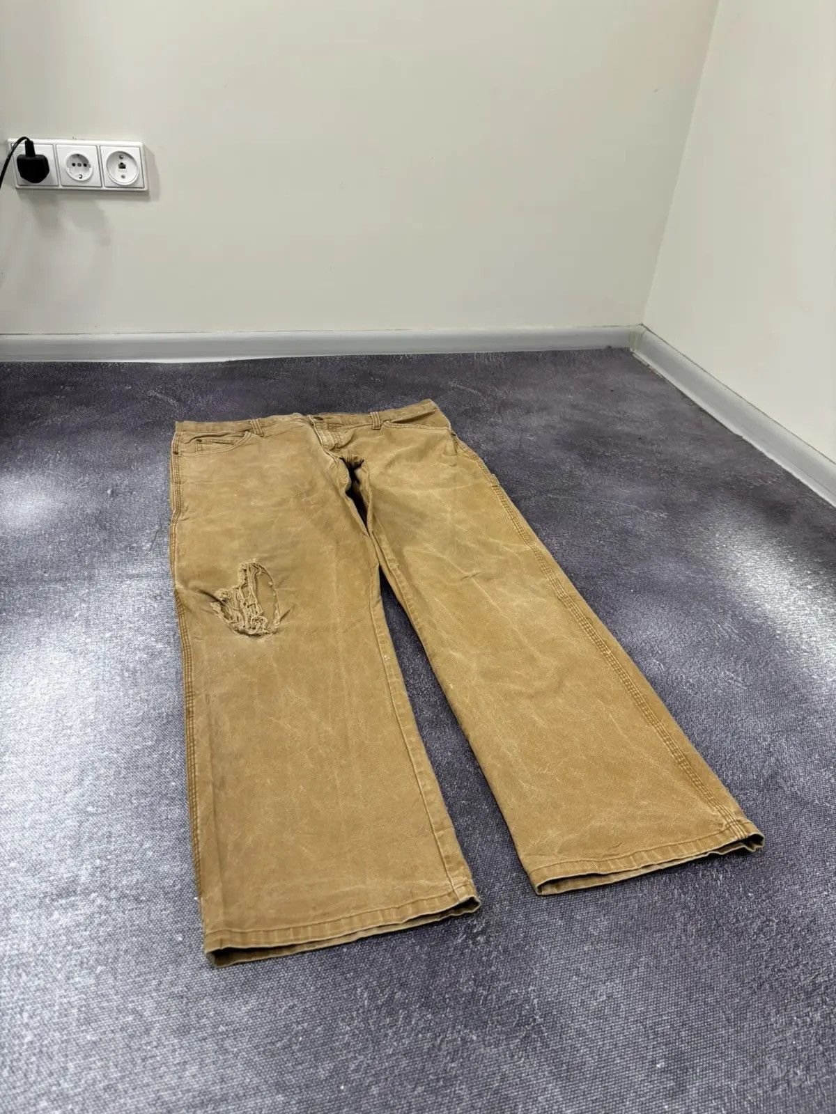 Dickies × Vintage Vintage Dickies USA Orange Work Hype Baggy Pants Jeans Size US 36 / EU 52 - 6 Thumbnail