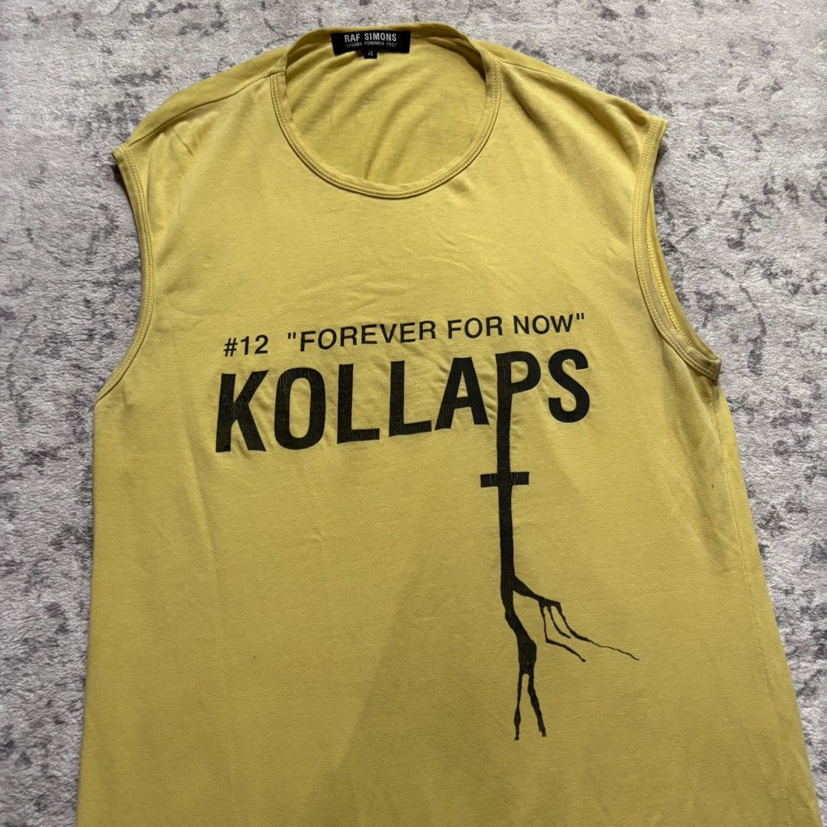 Raf Simons Raf Simons SS02 Kollaps Yellow Tank Top | Size 46 Size US S / EU 44-46 / 1 - 2 Thumbnail