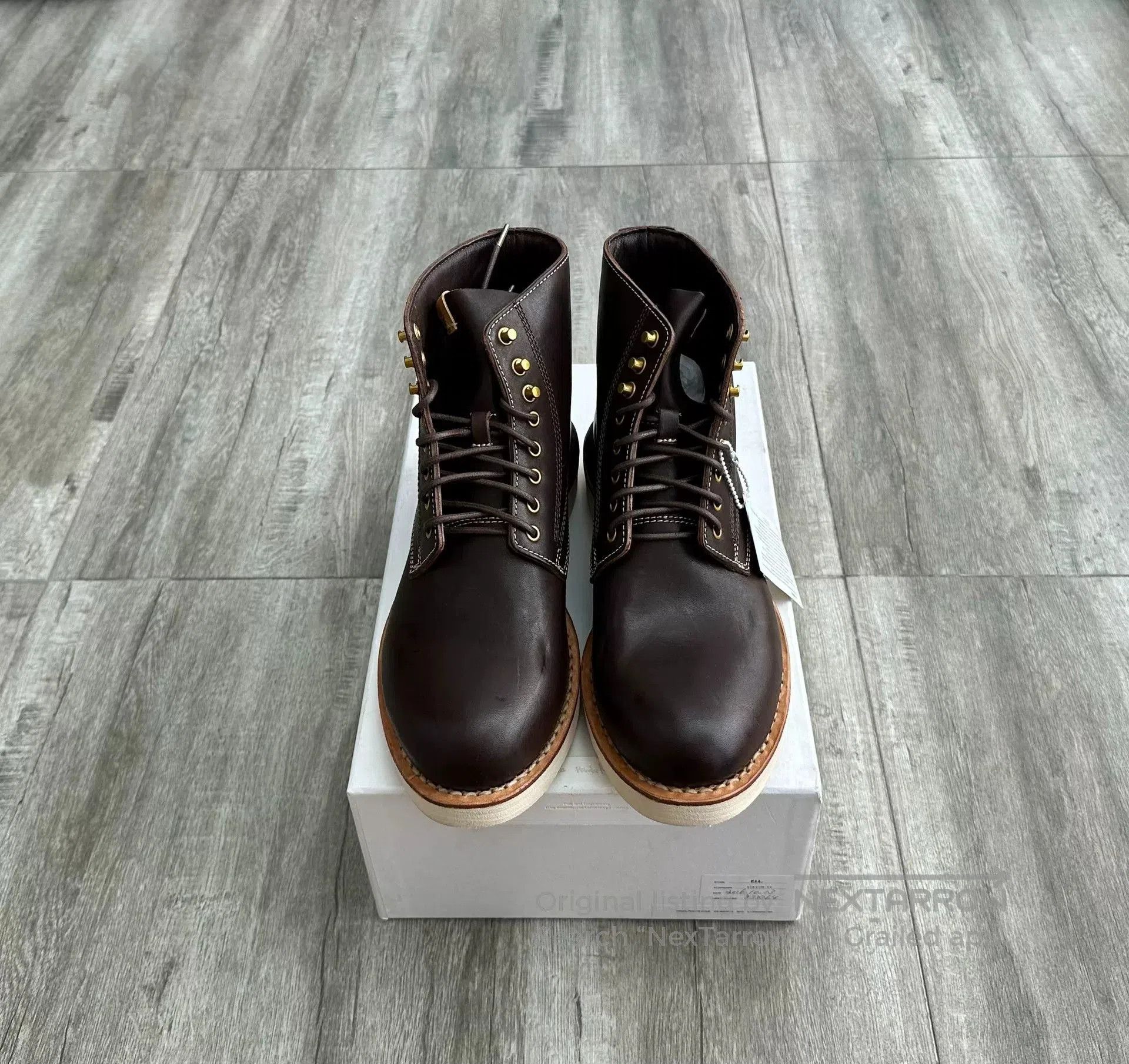 Visvim visvim virgil folk boots in dark brown. Size US 10 / EU 43 - 1 Thumbnail