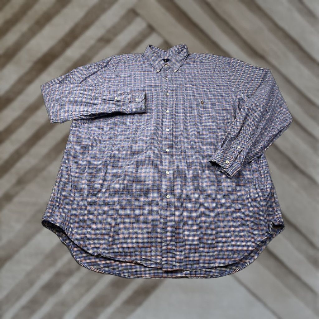 Polo Ralph Lauren Polo Ralph Lauren Button-Up Shirt Plaid 2XLT Mens Tall Button-Down Long Sleeve Multicolor Size US XXL / EU 58 / 5 - 1 Thumbnail