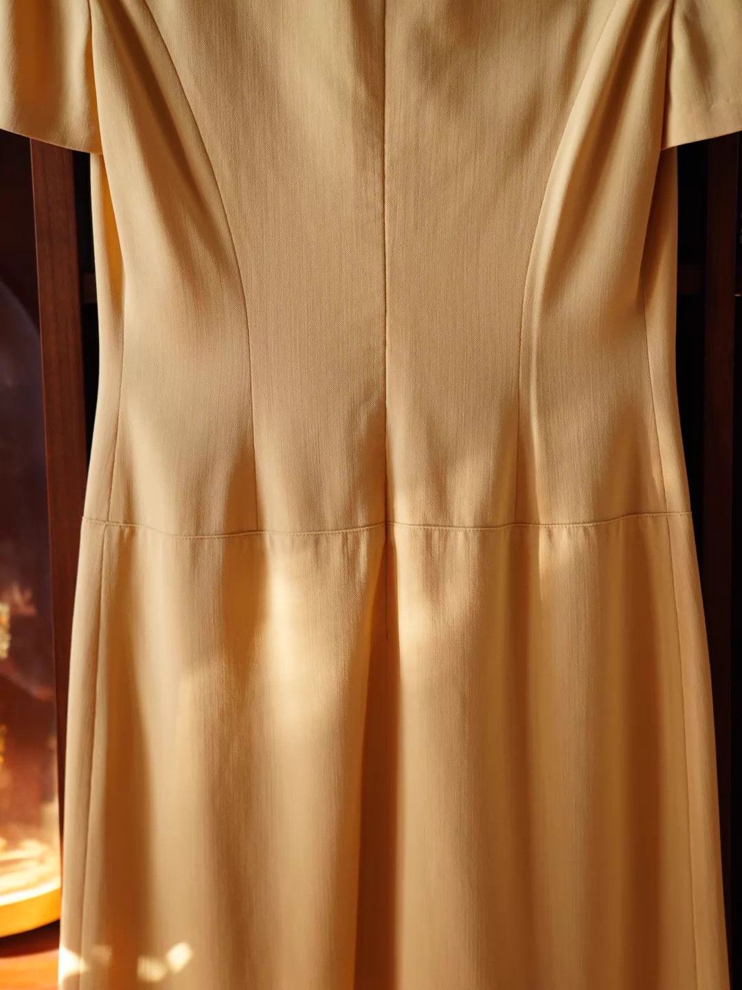 Salvatore Ferragamo Ferragamo Vintage Milk Tea Wool Horsebit Dress 40 (S/M) Size S / US 4 / IT 40 - 4 Thumbnail