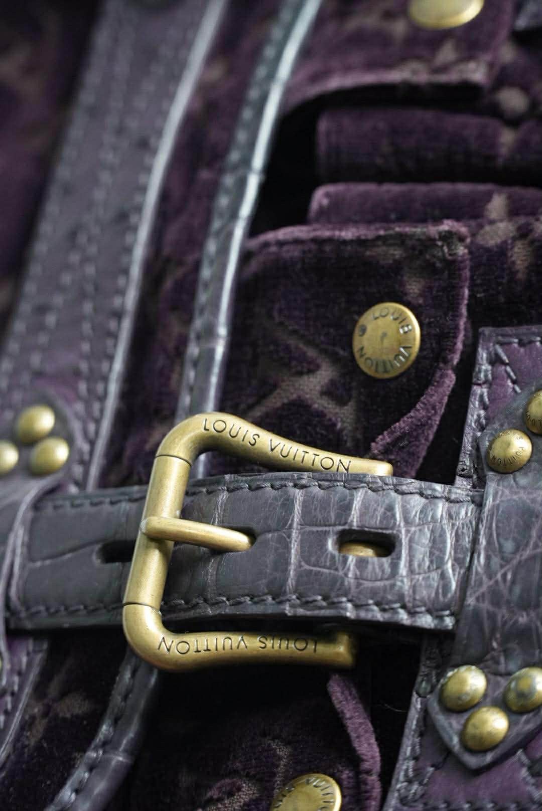 Louis Vuitton Louis Vuitton Limited Edition Monogram Velour Clyde Mon Bag Size ONE SIZE - 8 Thumbnail