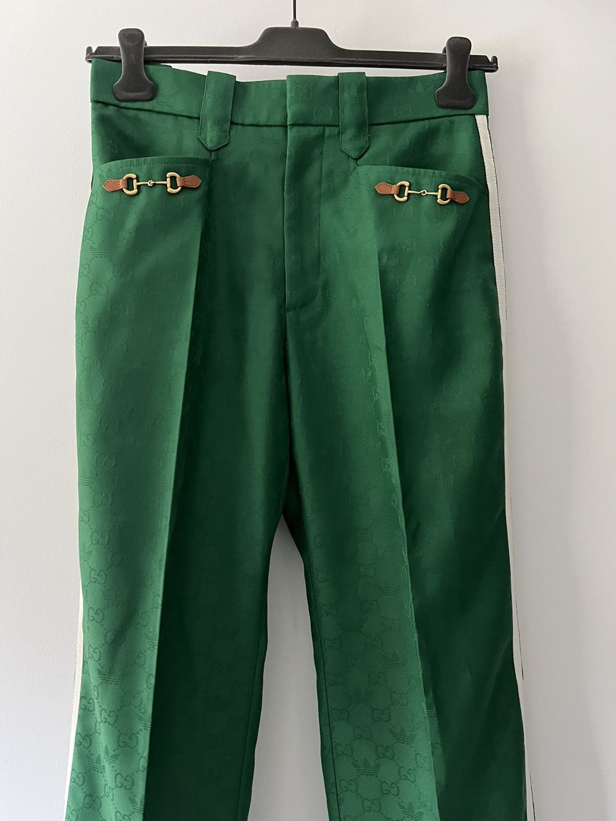 Adidas × Gucci Adidas Gucci Monogram Pants in Green Size US 30 / EU 46 - 7 Thumbnail