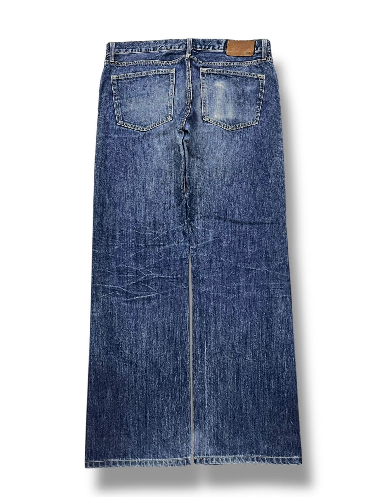 Uniqlo Vintage Uniqlo UJ S002 Japan - Faded Whisker Wash Jeans Size US 36 / EU 52 - 3 Thumbnail