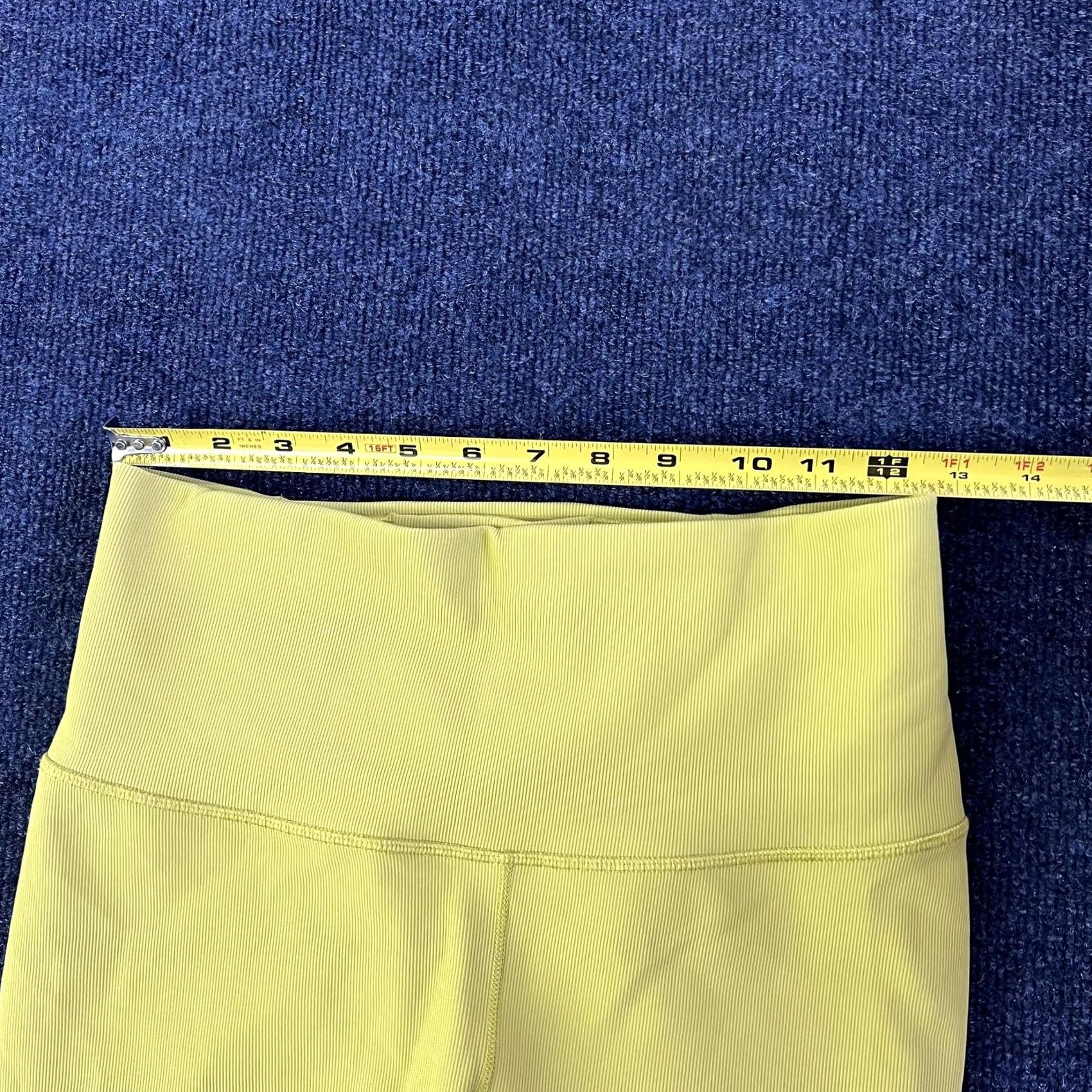 Vintage Balance Athletica Leggings Womens Small Yellow Ribbed High Rise Ankle Yoga Gym Size 28" / US 6 / IT 42 - 7 Thumbnail