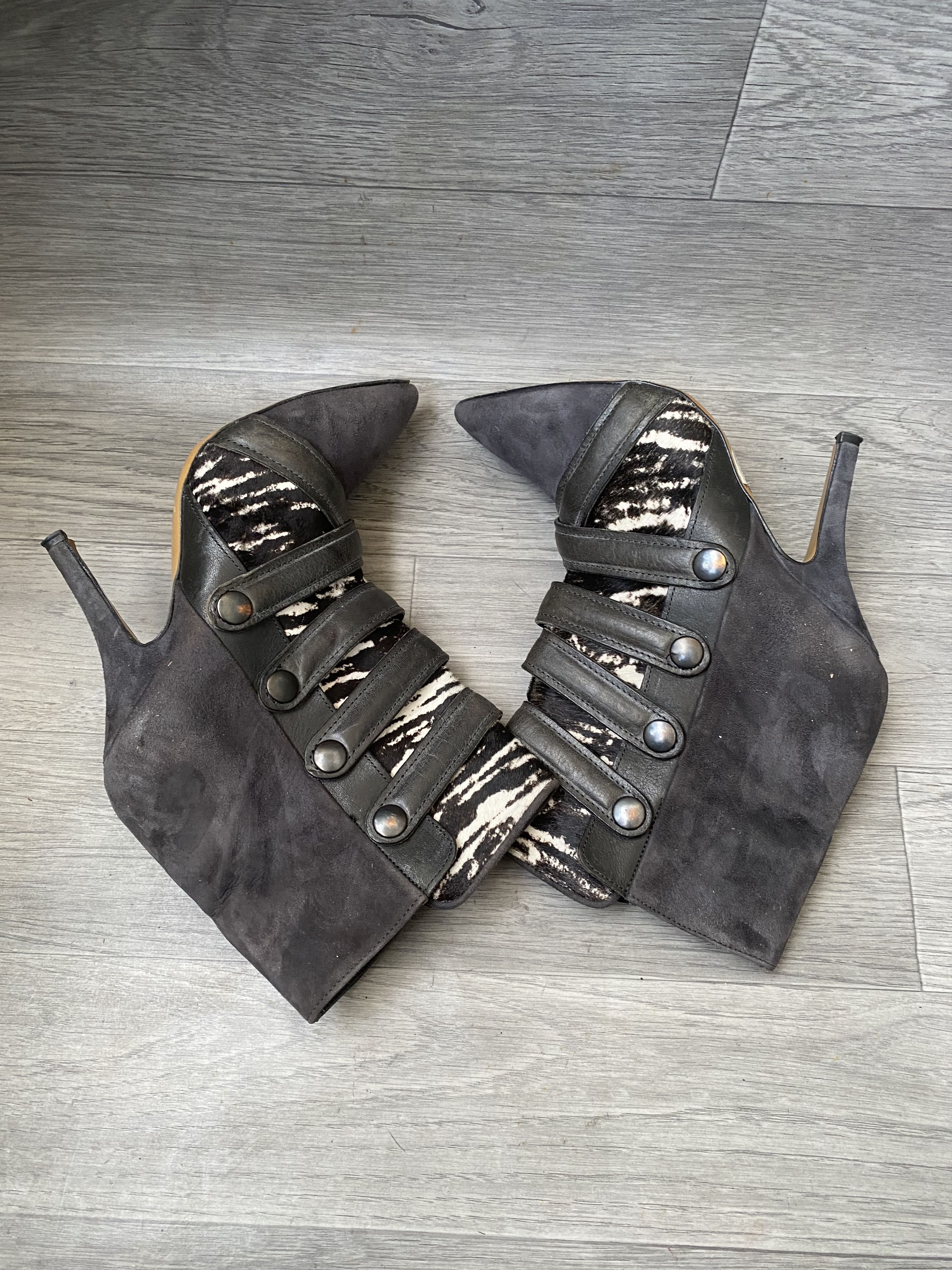 Isabel Marant Isabel marant tacy zebra print heel boots sz 36 Size US 6 / IT 36 - 1 Thumbnail