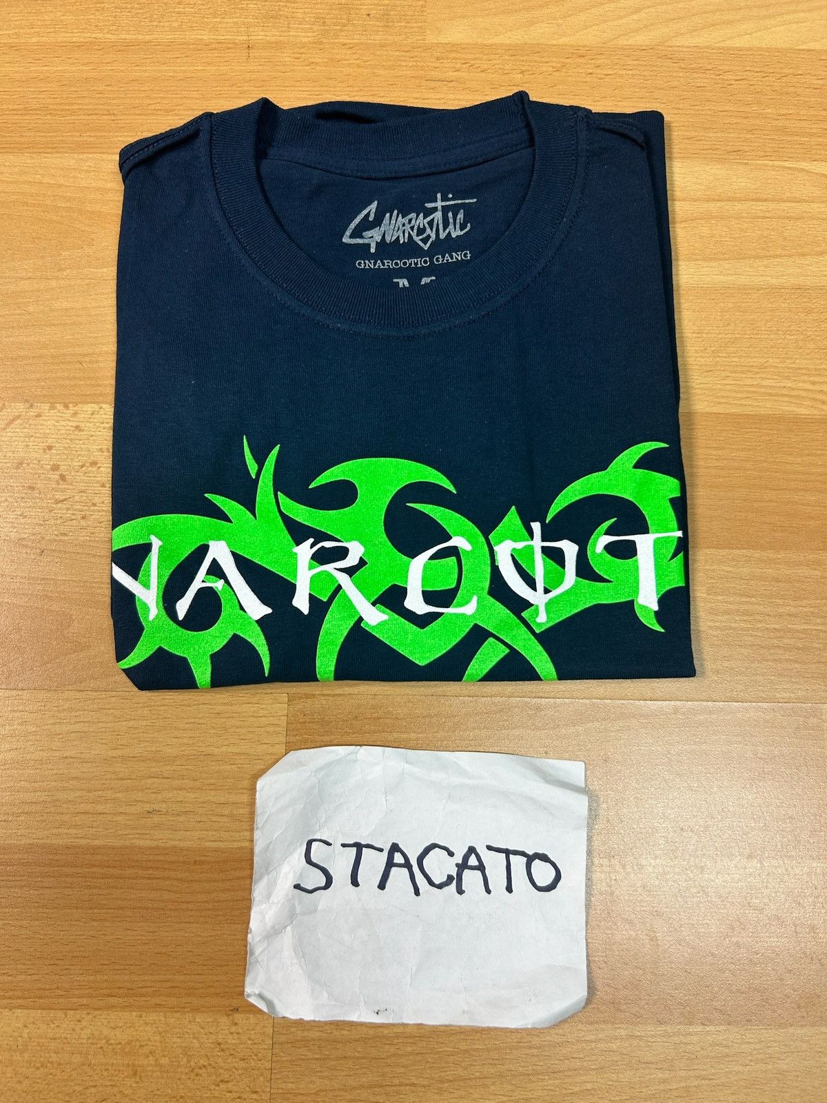 Gnarcotic × Rap Tees Gnarcotic Lil Gnar Logo Tee Navy/Green Size US M / EU 48-50 / 2 - 5 Thumbnail
