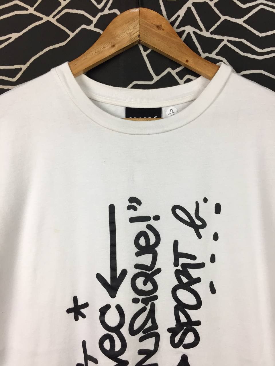 agnes b. SPORT b. Paris by Agnes b. We Live With Music Quote Tee Size US M / EU 48-50 / 2 - 3 Thumbnail