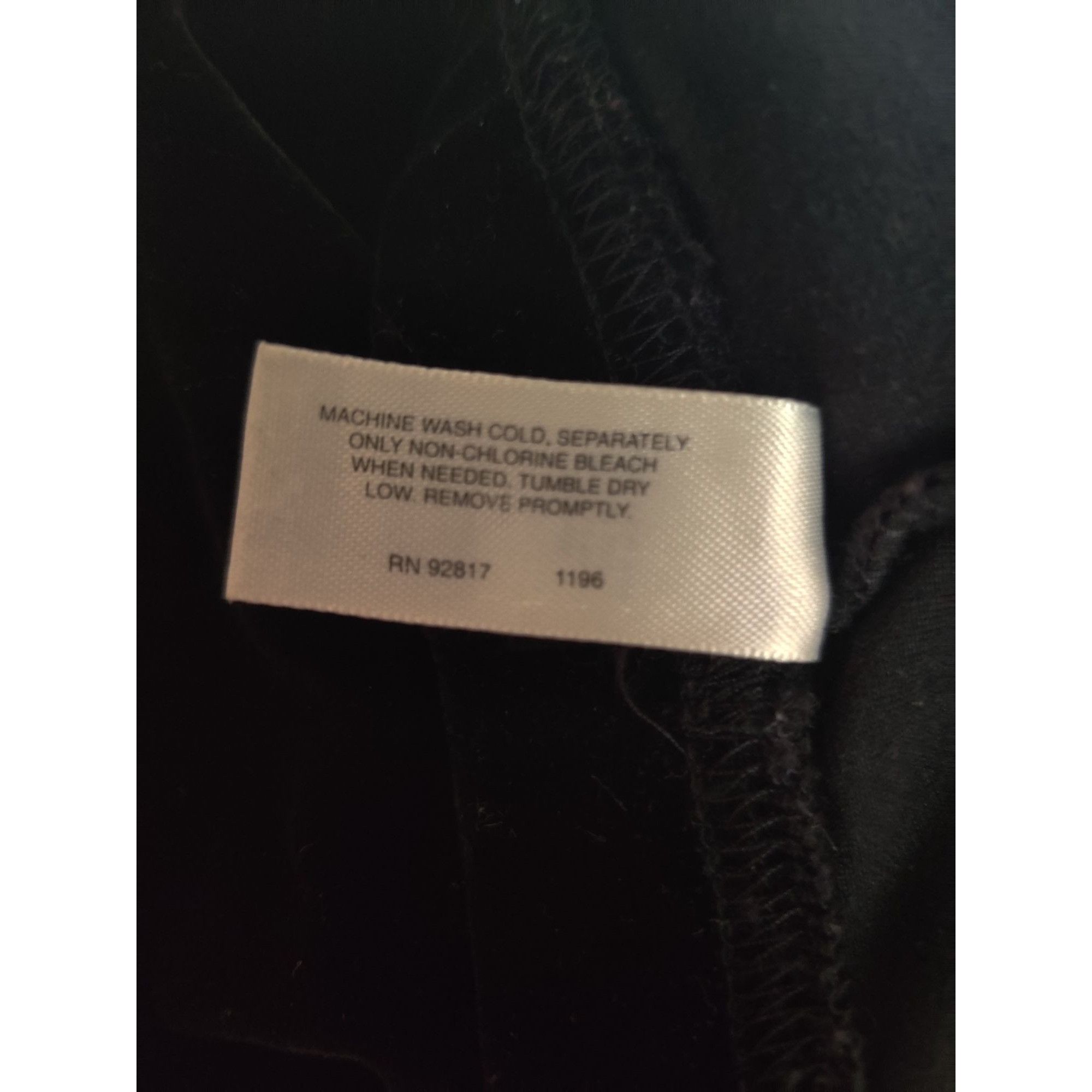Victoria's Secret Victorias Secret M Black Velour Leggings Y2K Lounge Glam Vin Size 24" / US 00 / IT 34 - 7 Thumbnail