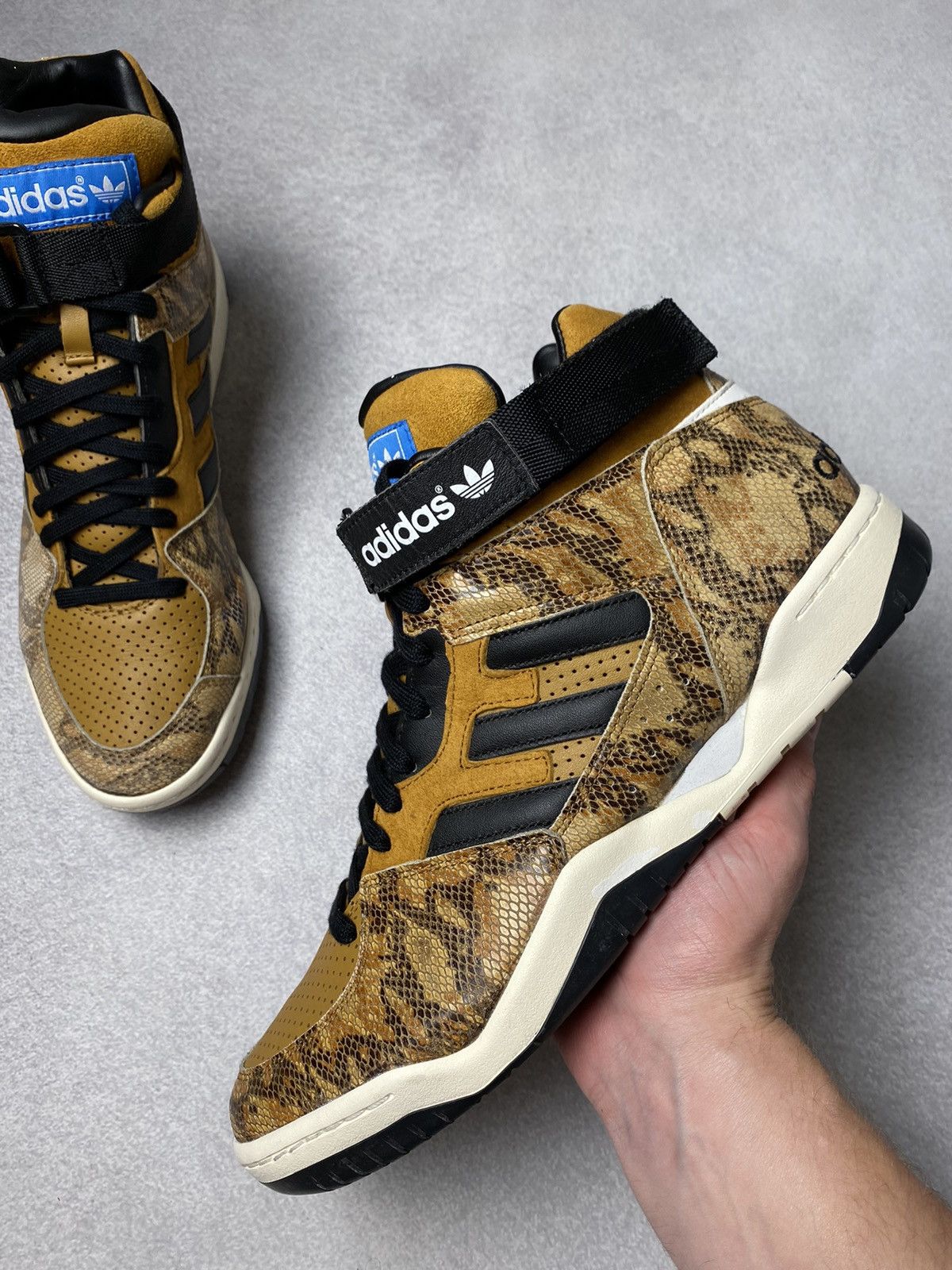 Jeremy Scott RARE Vintage Adidas Enforcer Mid Pellegrini Snakeskin Q34163 Size US 11.5 / EU 44-45 - 8 Thumbnail