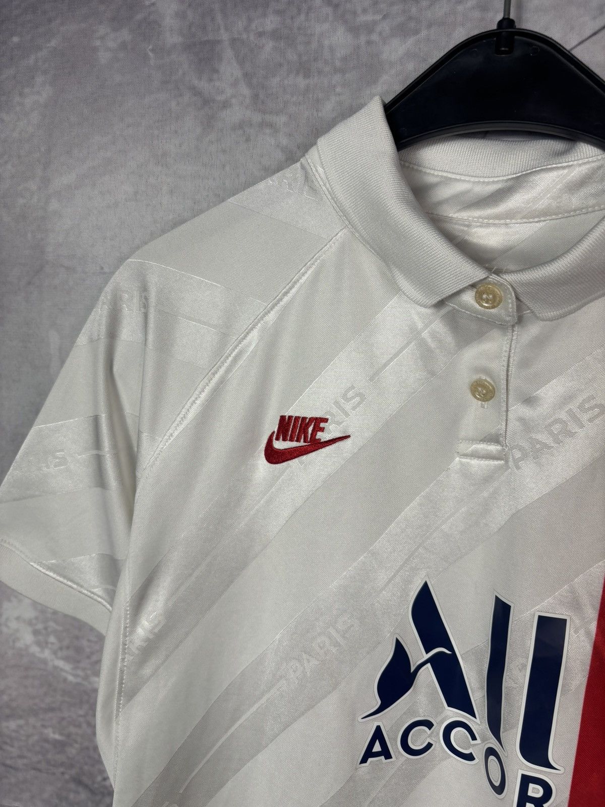 Nike Nike Paris Saint Germain Soccer Jersey Polo Shirt Size M / US 6-8 / IT 42-44 - 5 Thumbnail